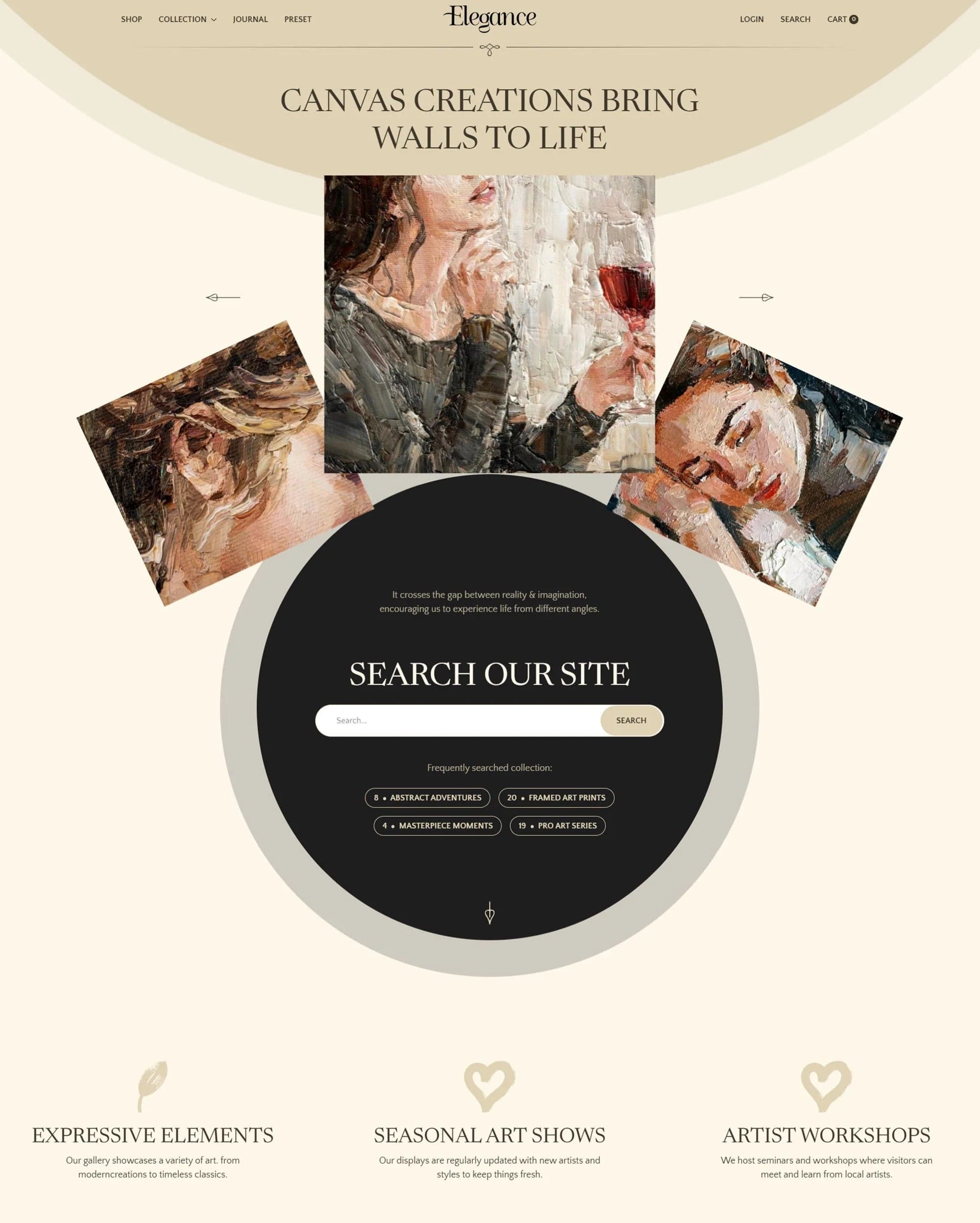 Elegance Shopify theme preview