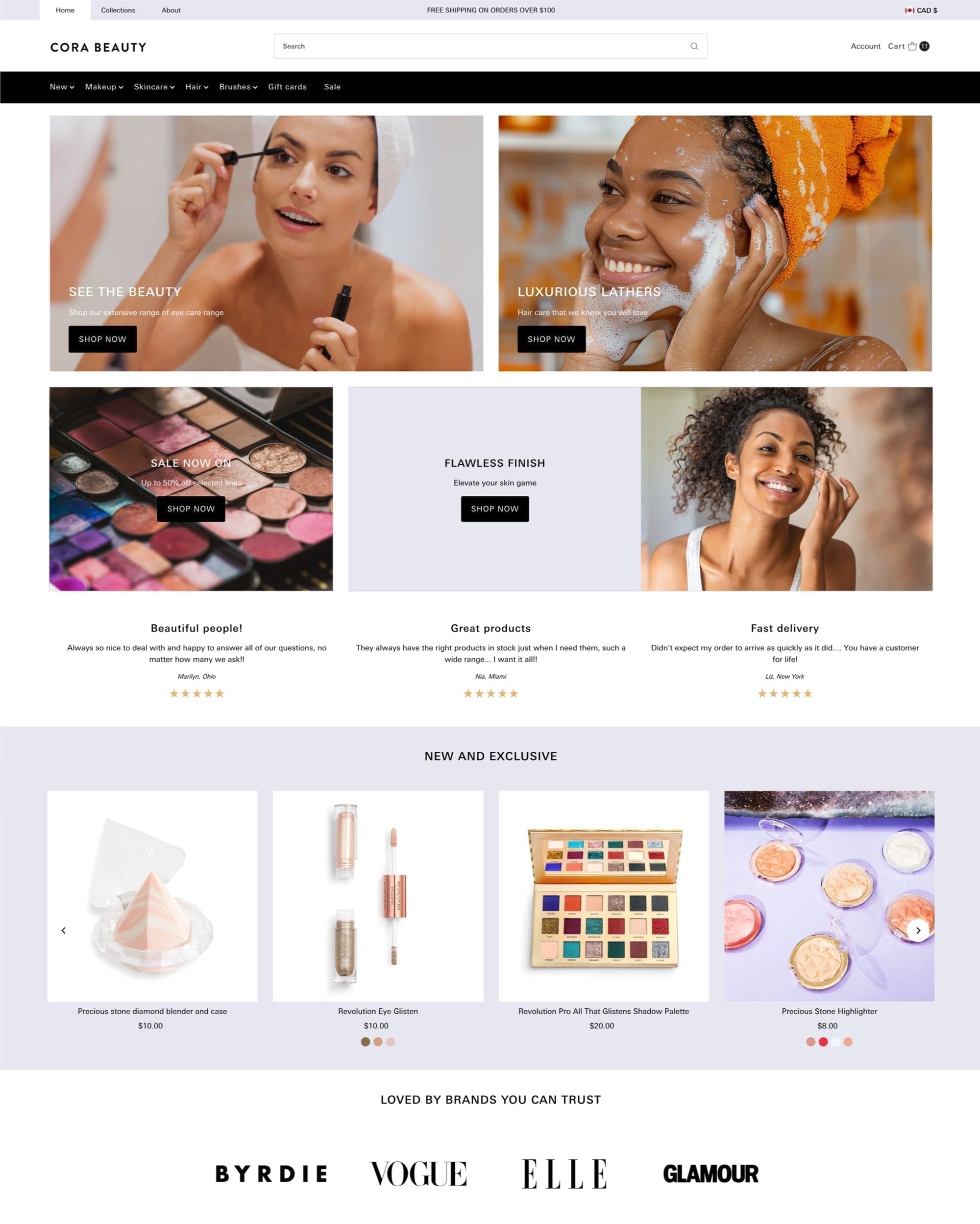Vantage Shopify theme preview