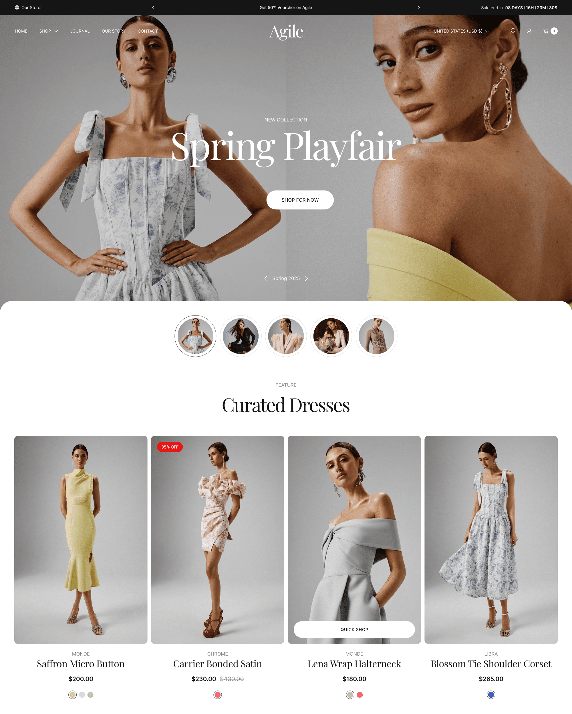 Agile Shopify theme preview