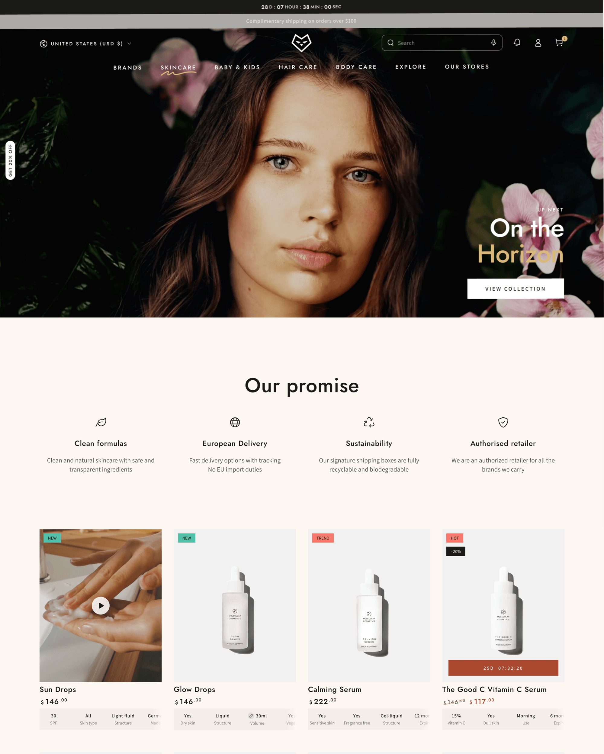 Be Yours Shopify theme preview
