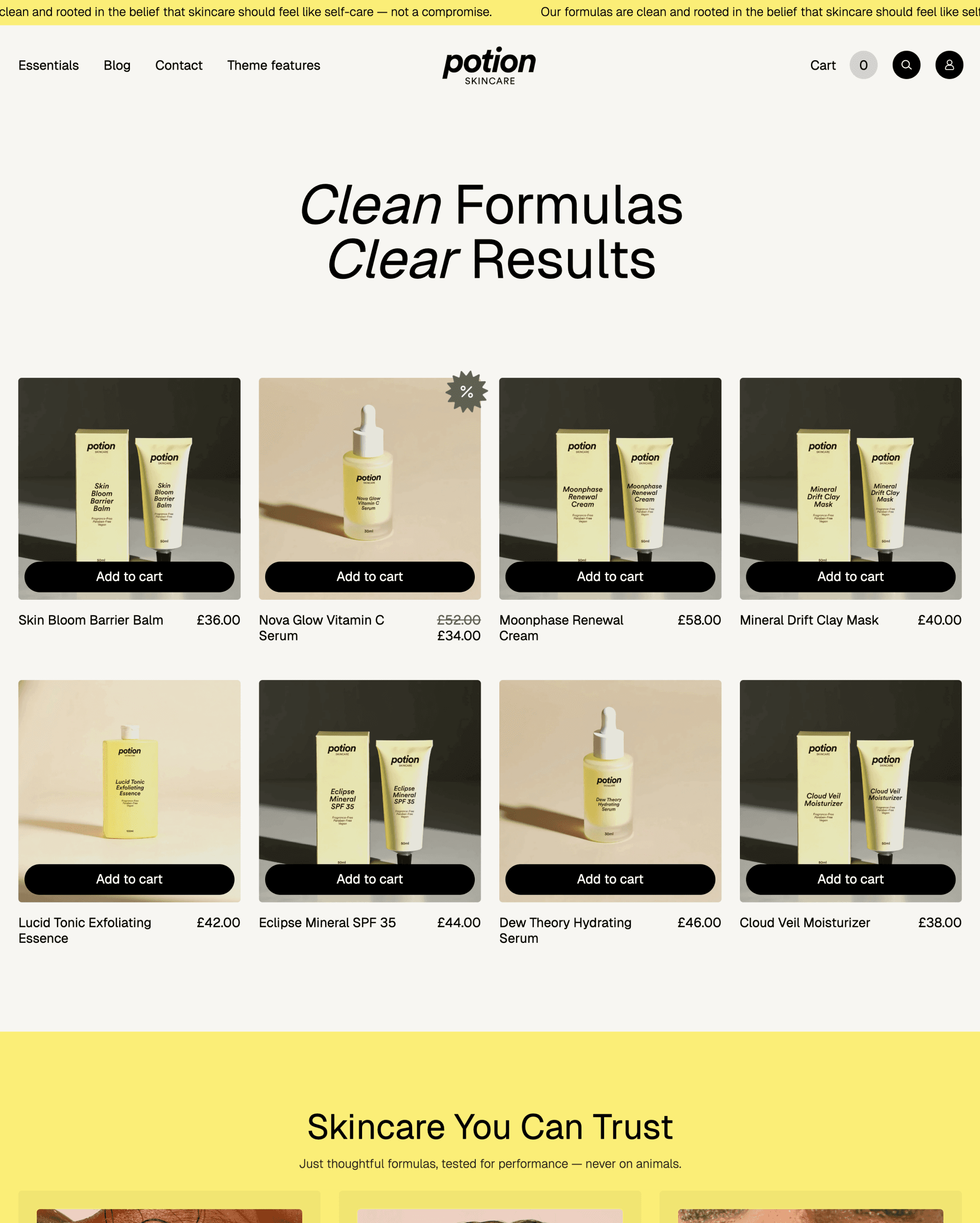 Takeout Potion preset