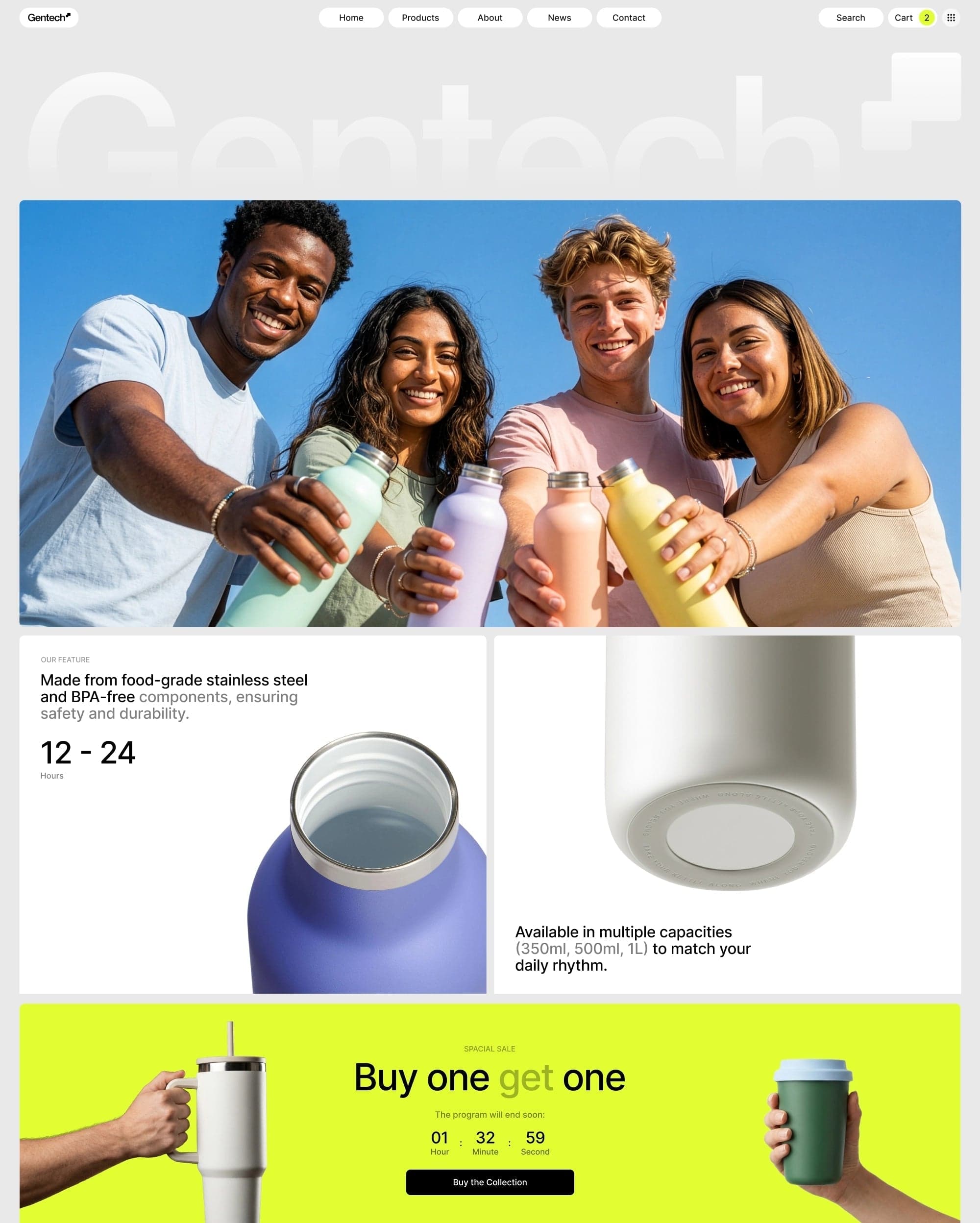 Gentech Shopify theme preview