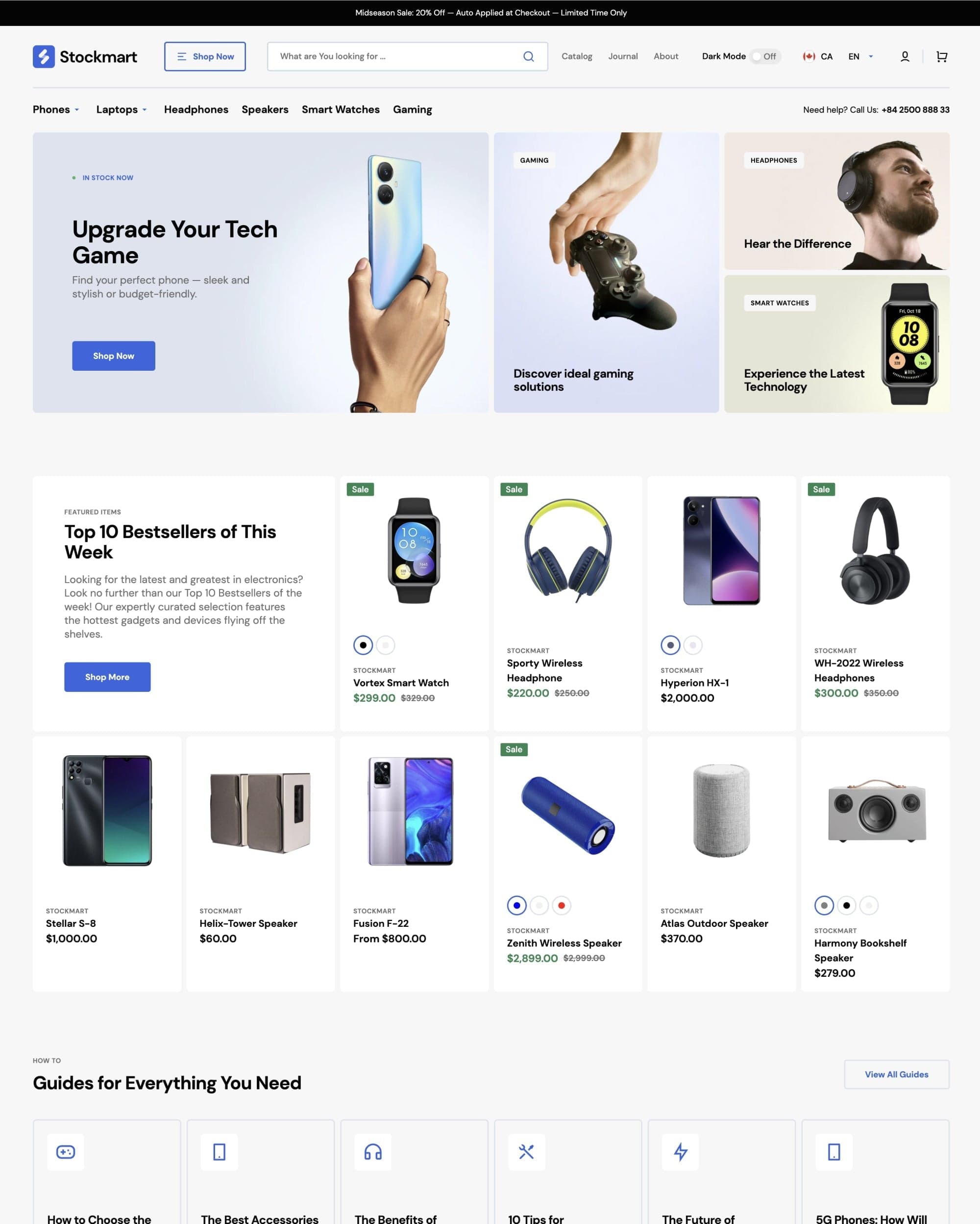 Stockmart Shopify theme preview