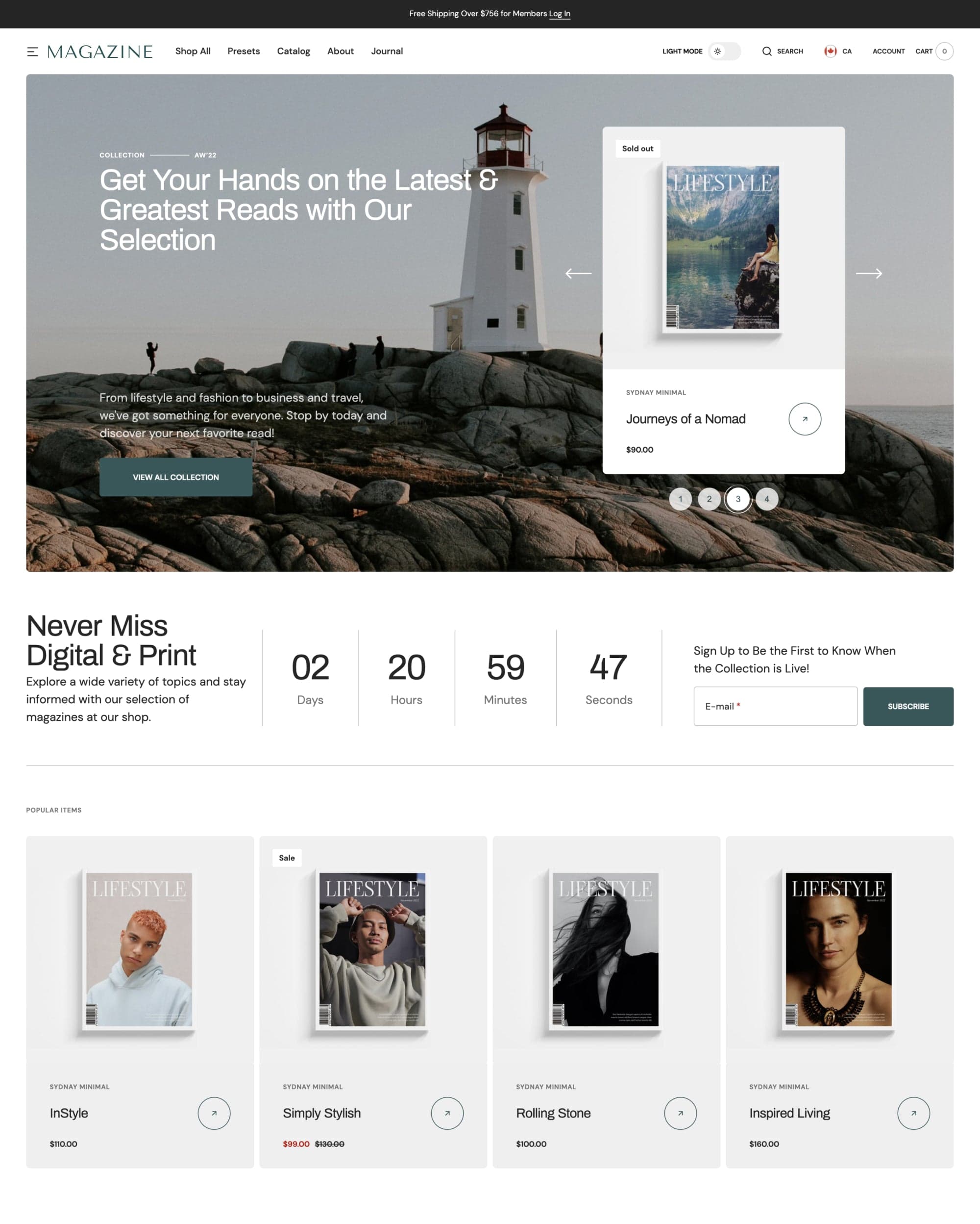 Sydney Magazine preset