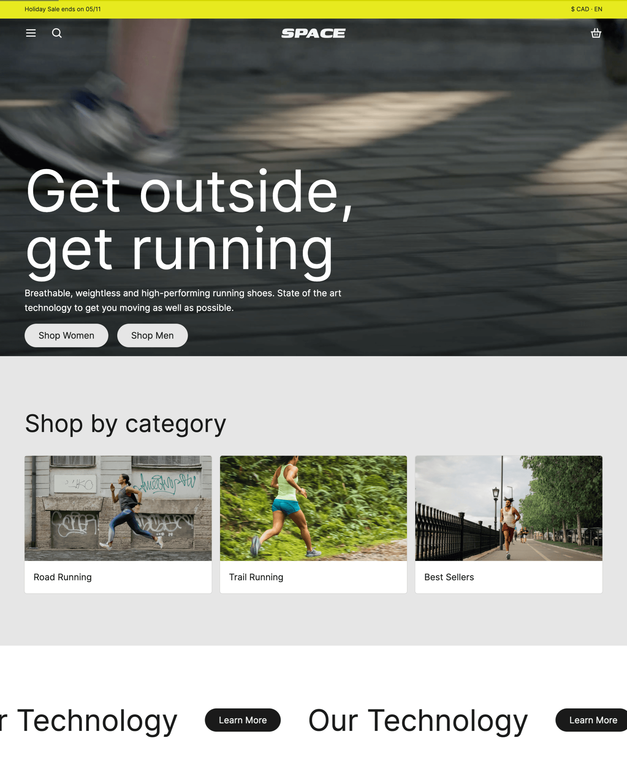 Space Shopify theme preview