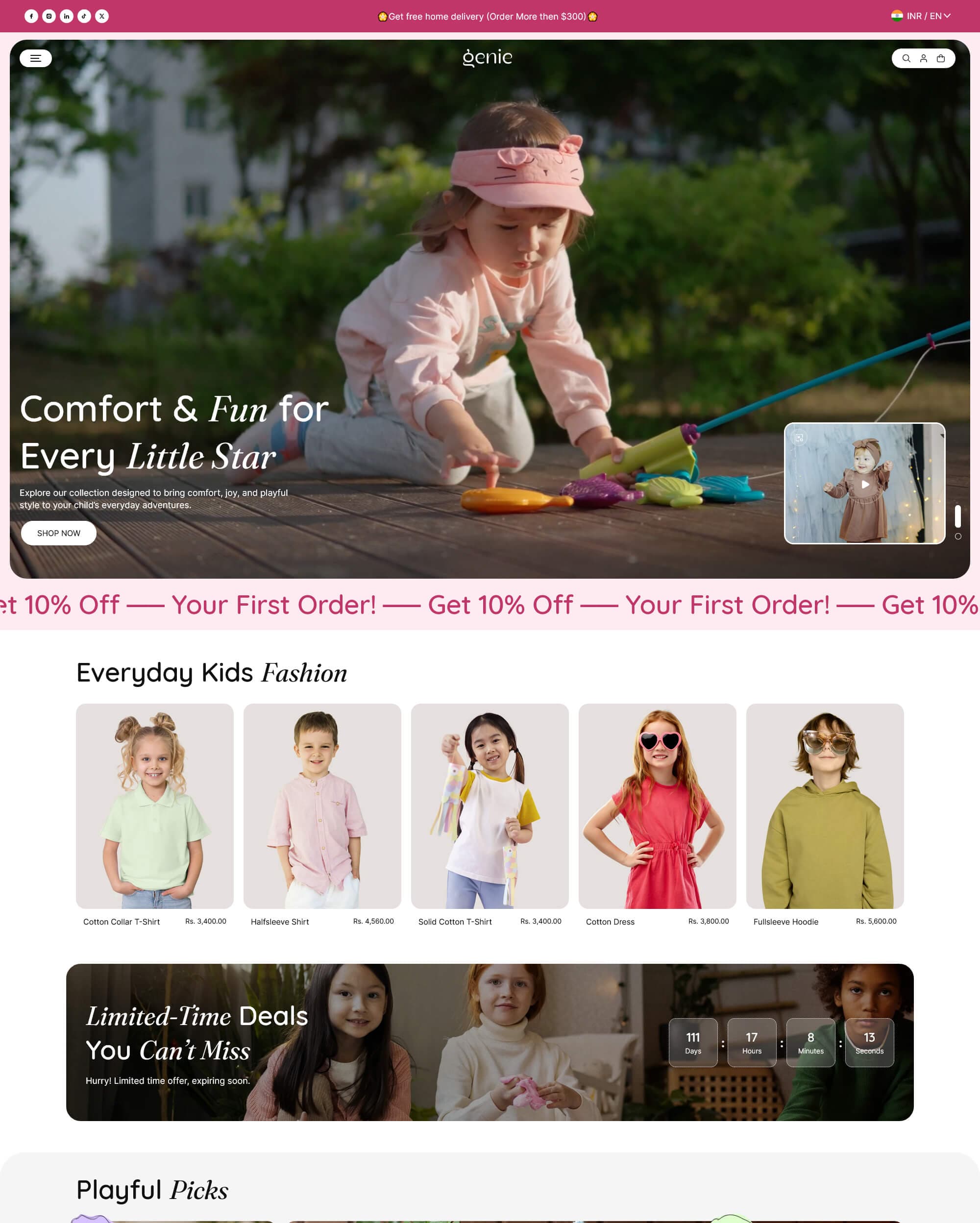Genie Shopify theme preview