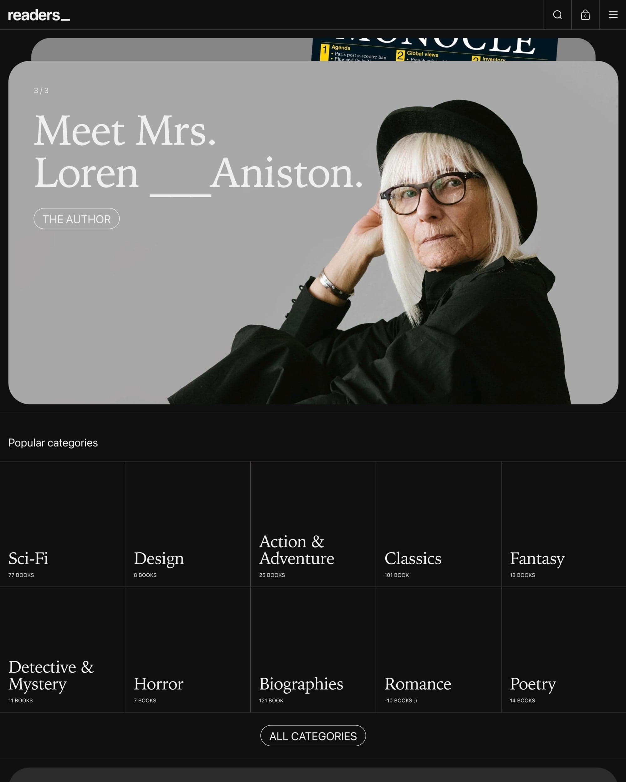 Borders Readers preset