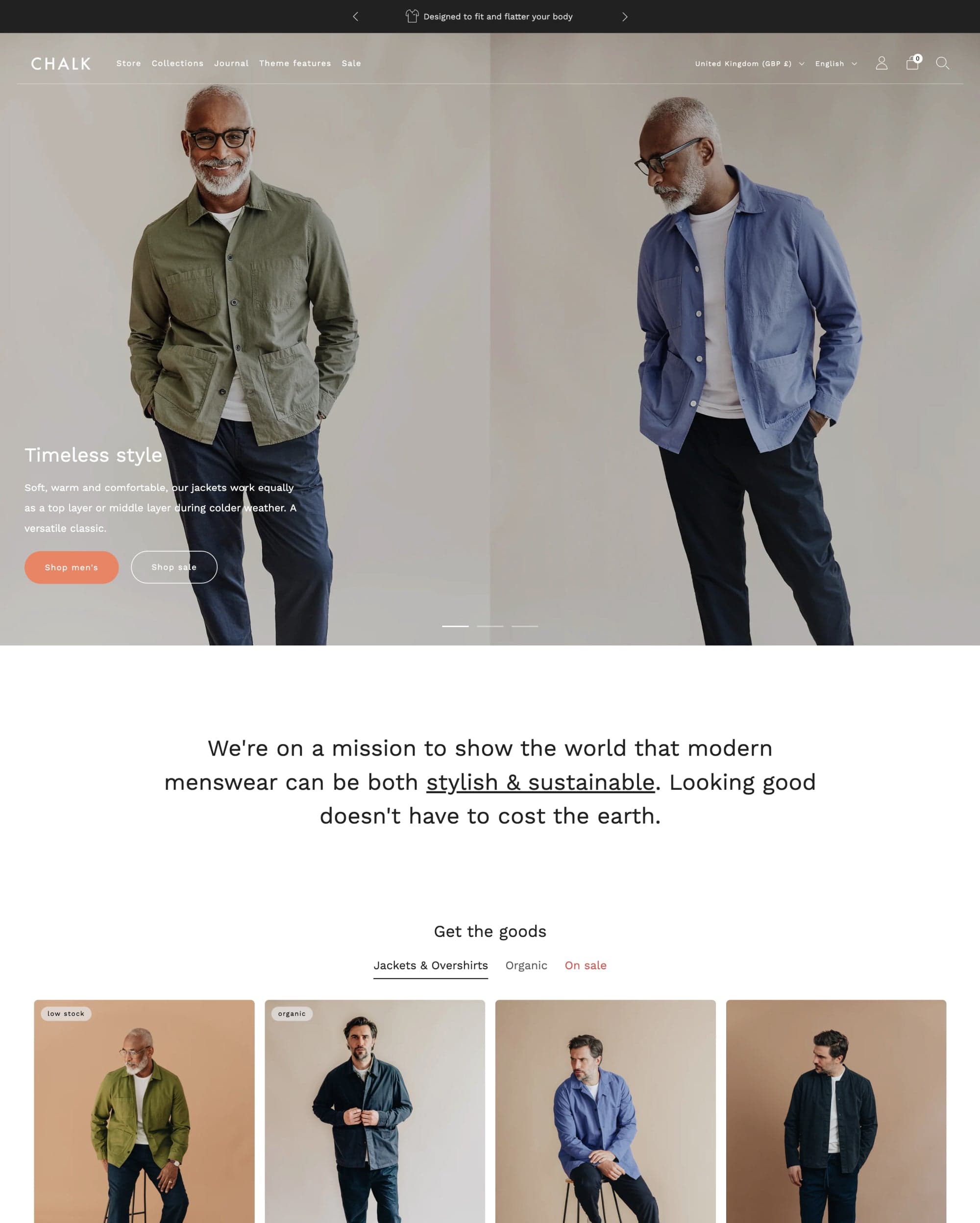 Creative Shopify theme preview