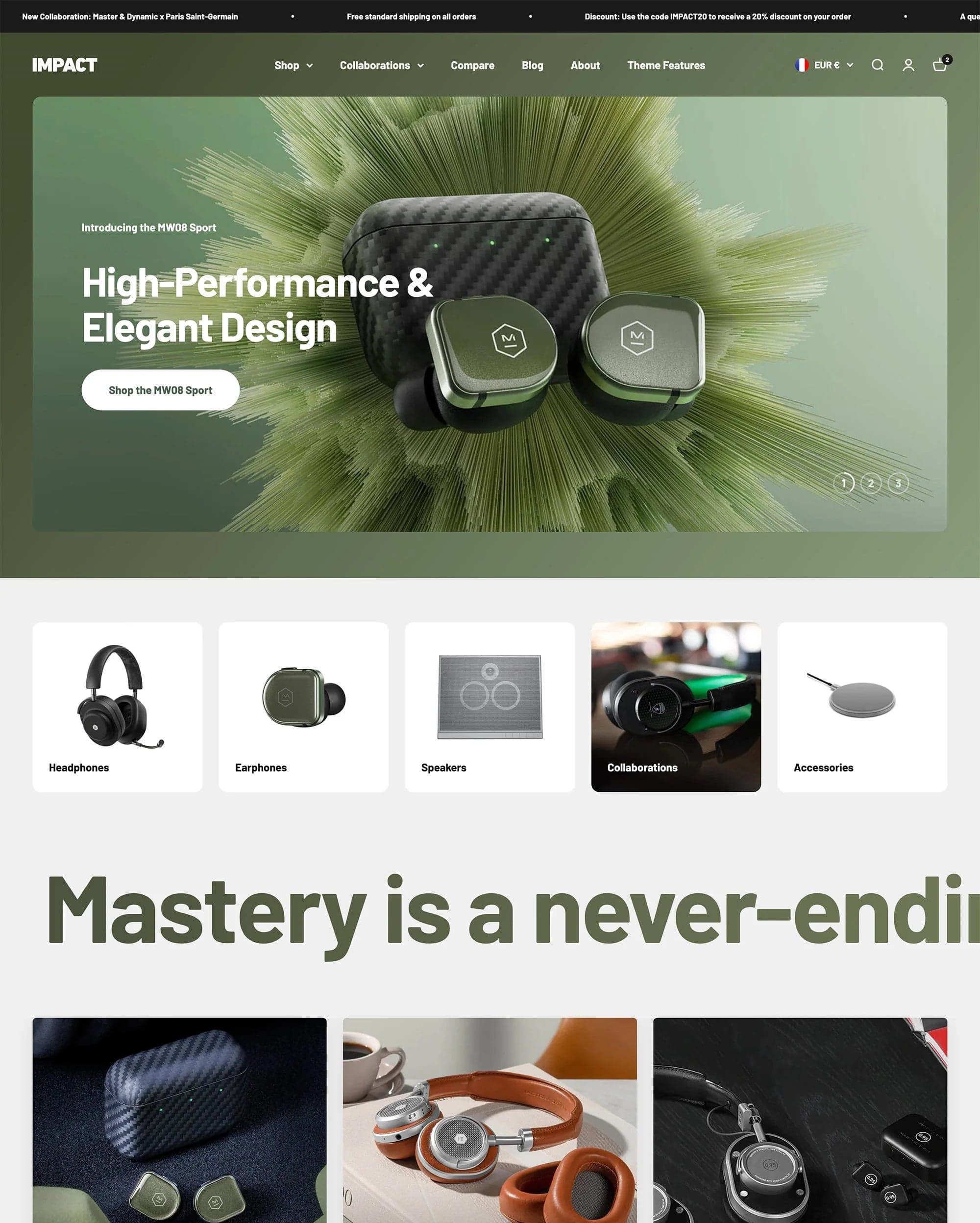 Impact Shopify theme preview