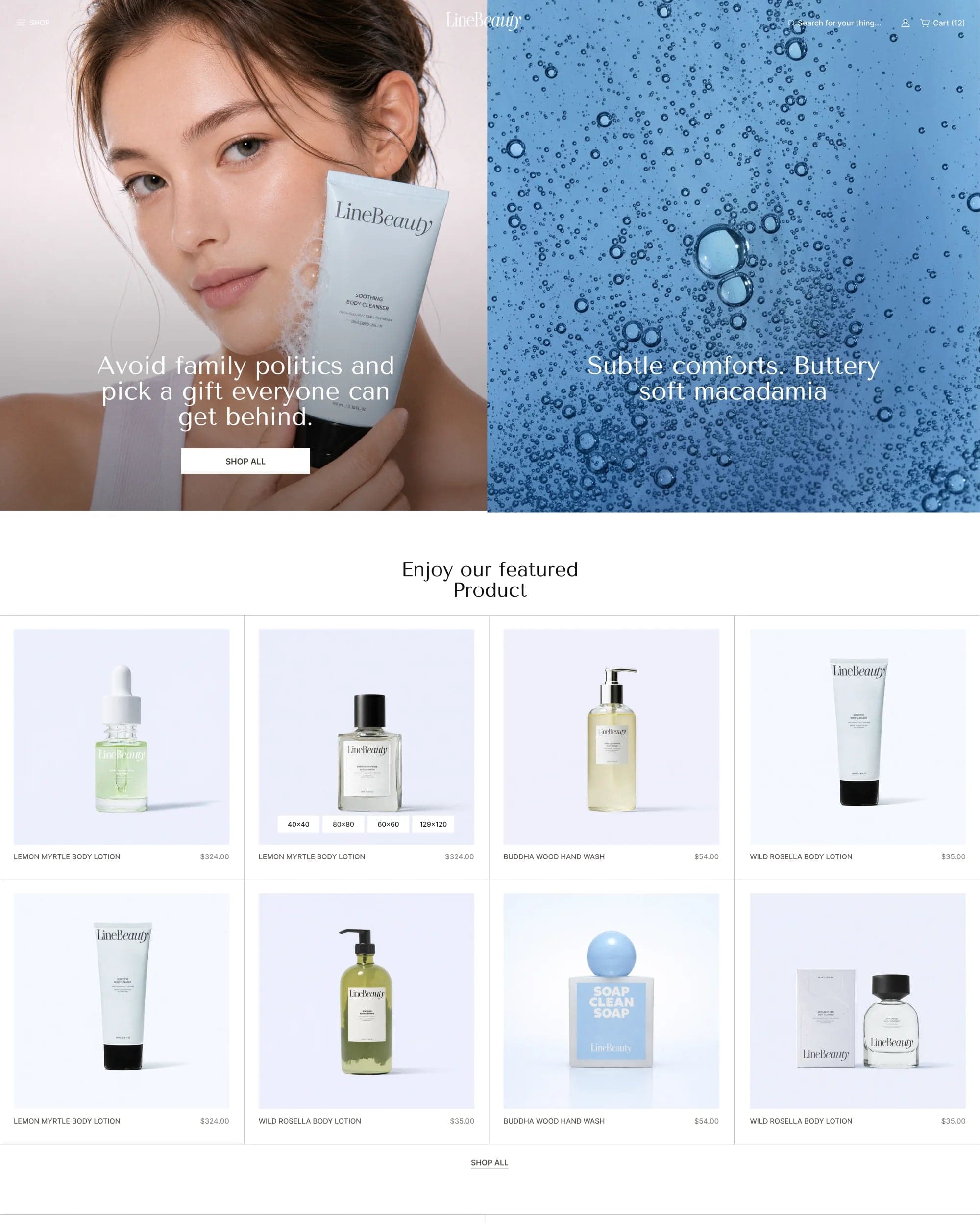 Line Shopify theme preview