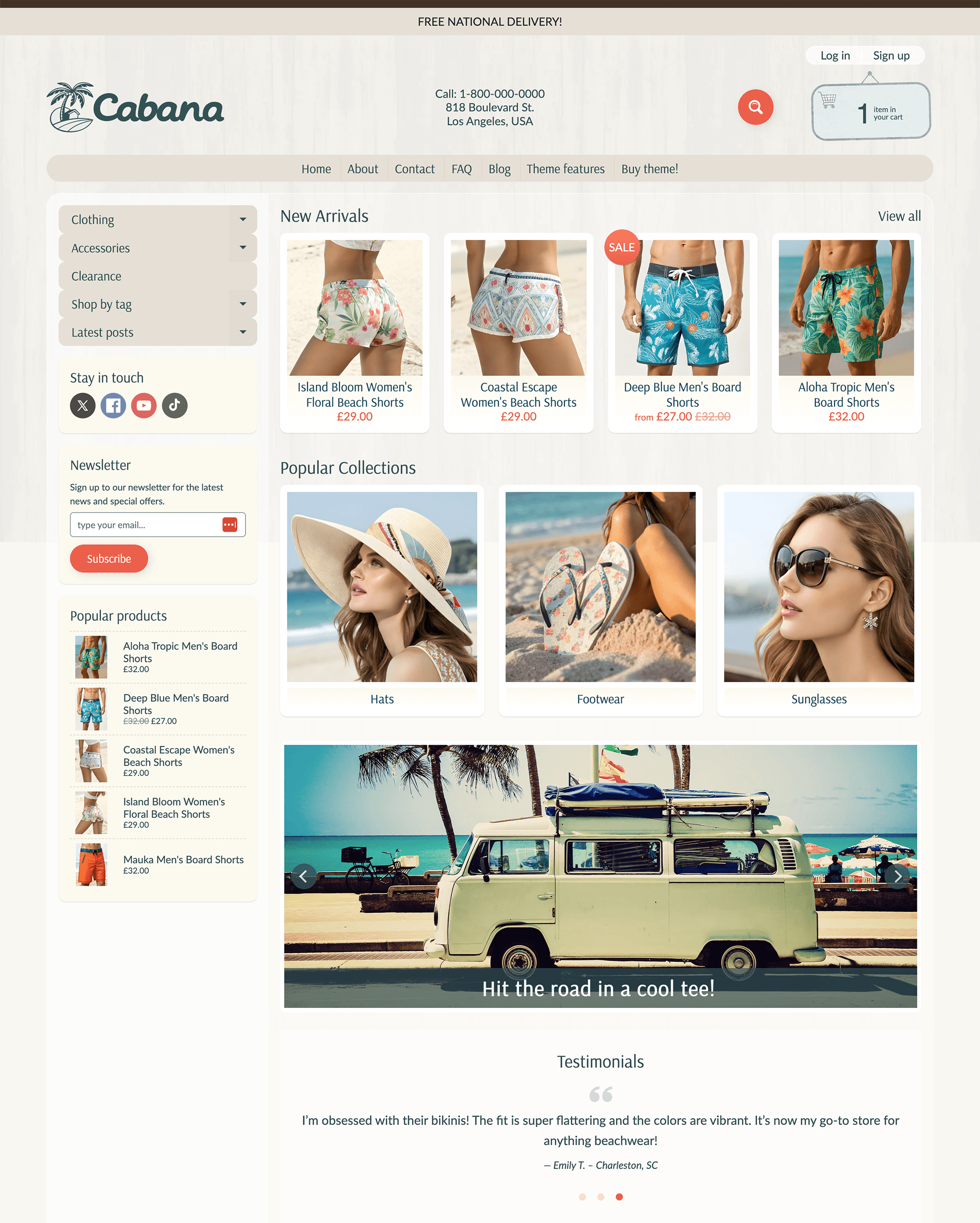 Sunrise Cabana preset