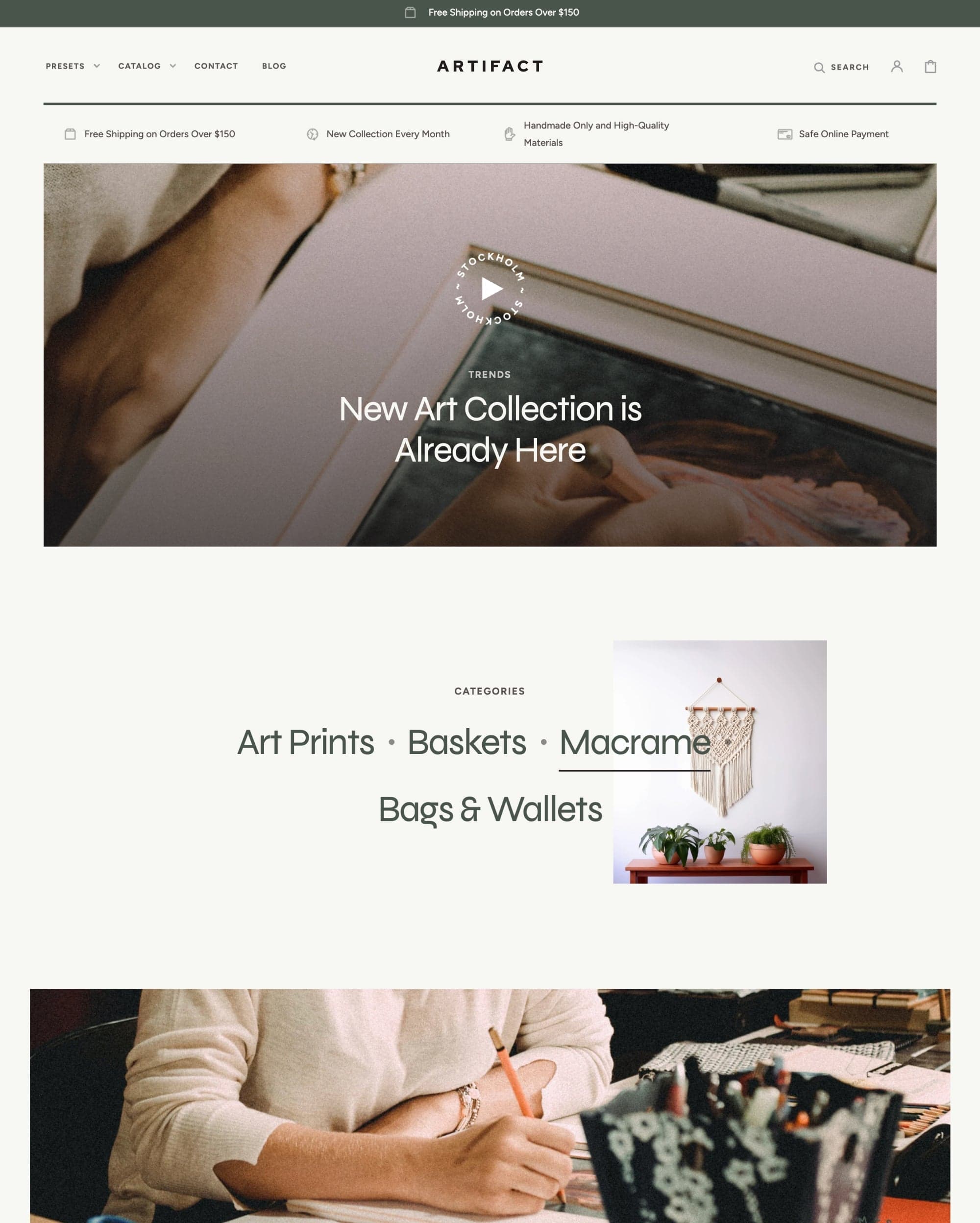 Stockholm Artifact preset