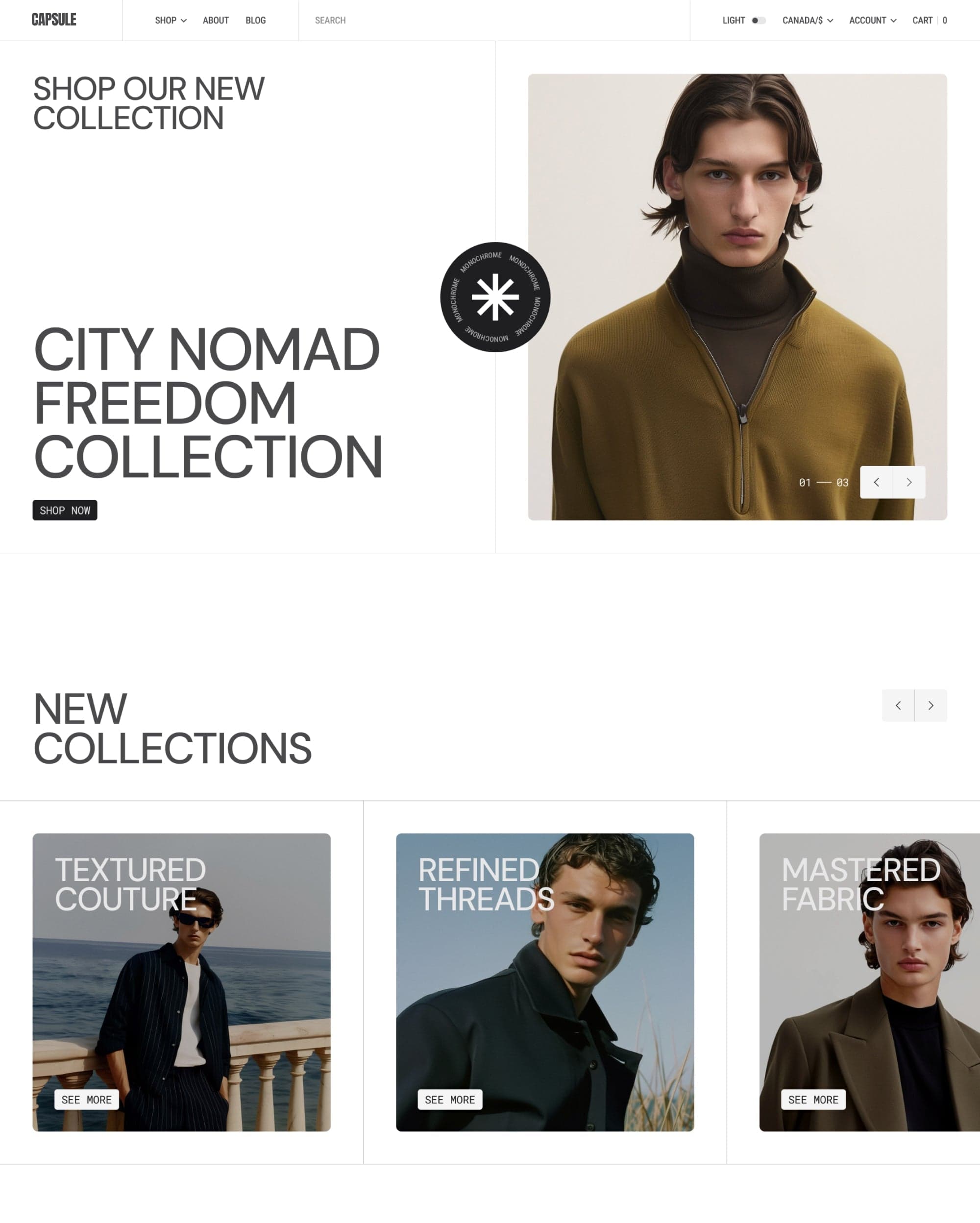 Monochrome Capsule preset