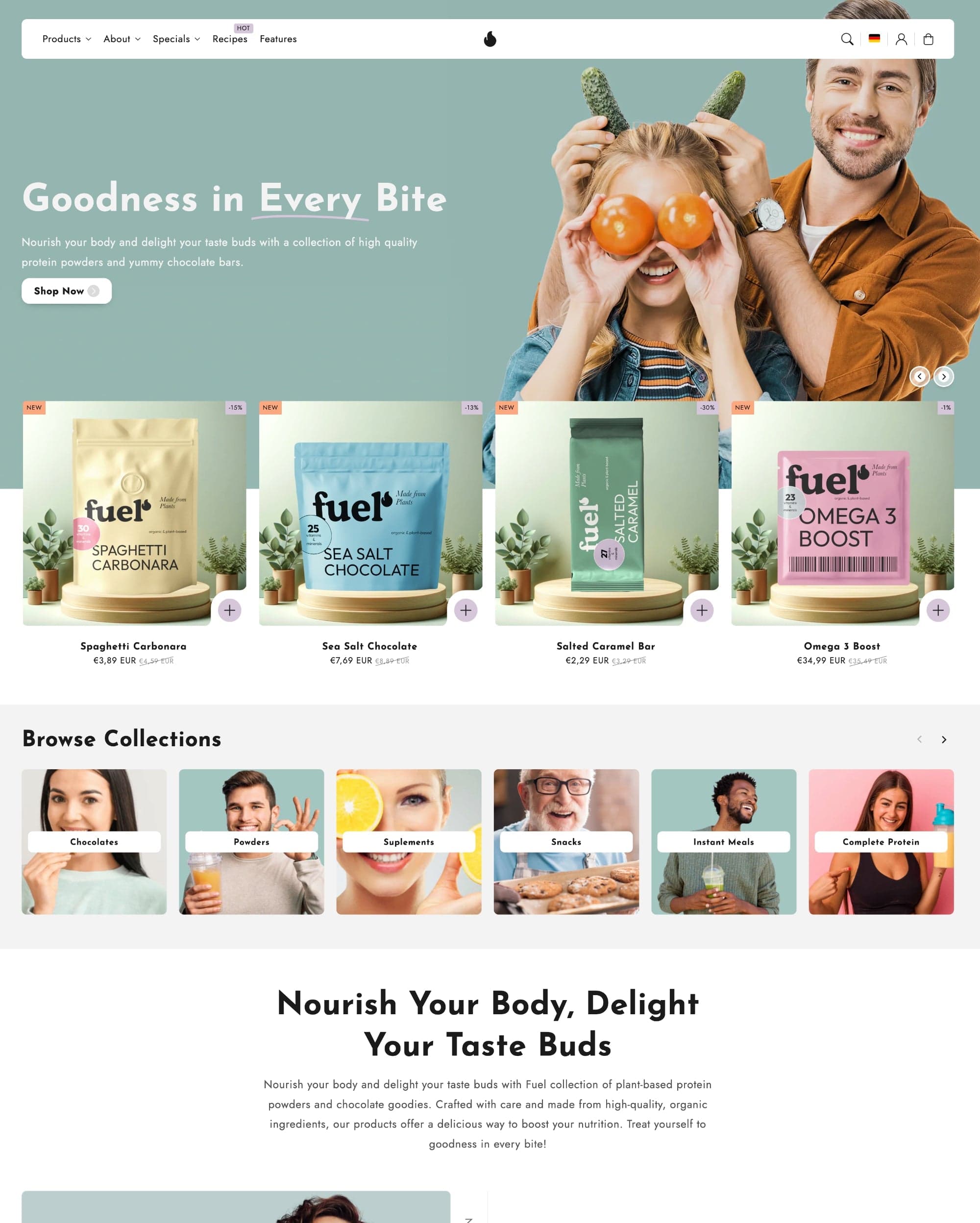 Flux Shopify theme preview