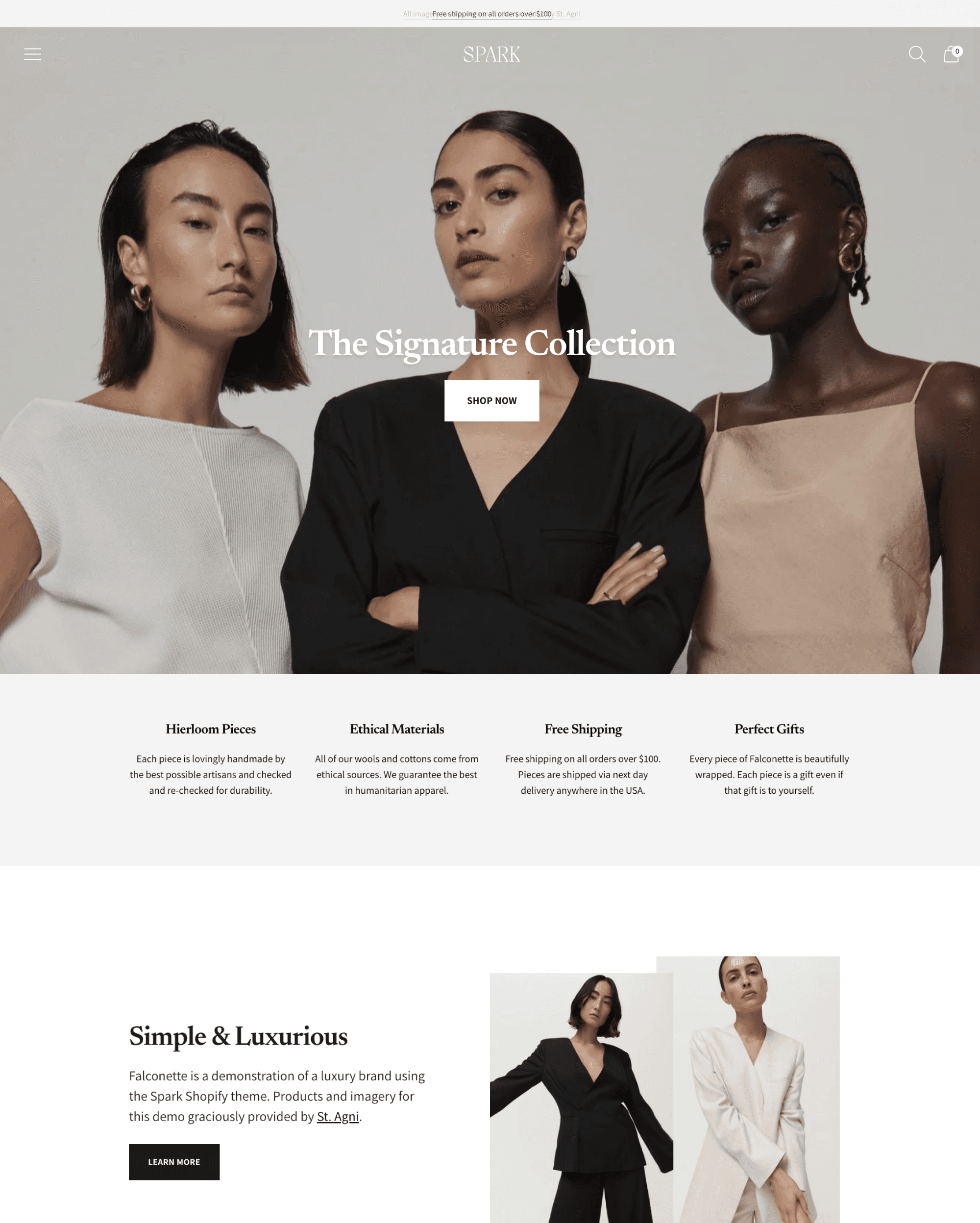 Spark Shopify theme preview