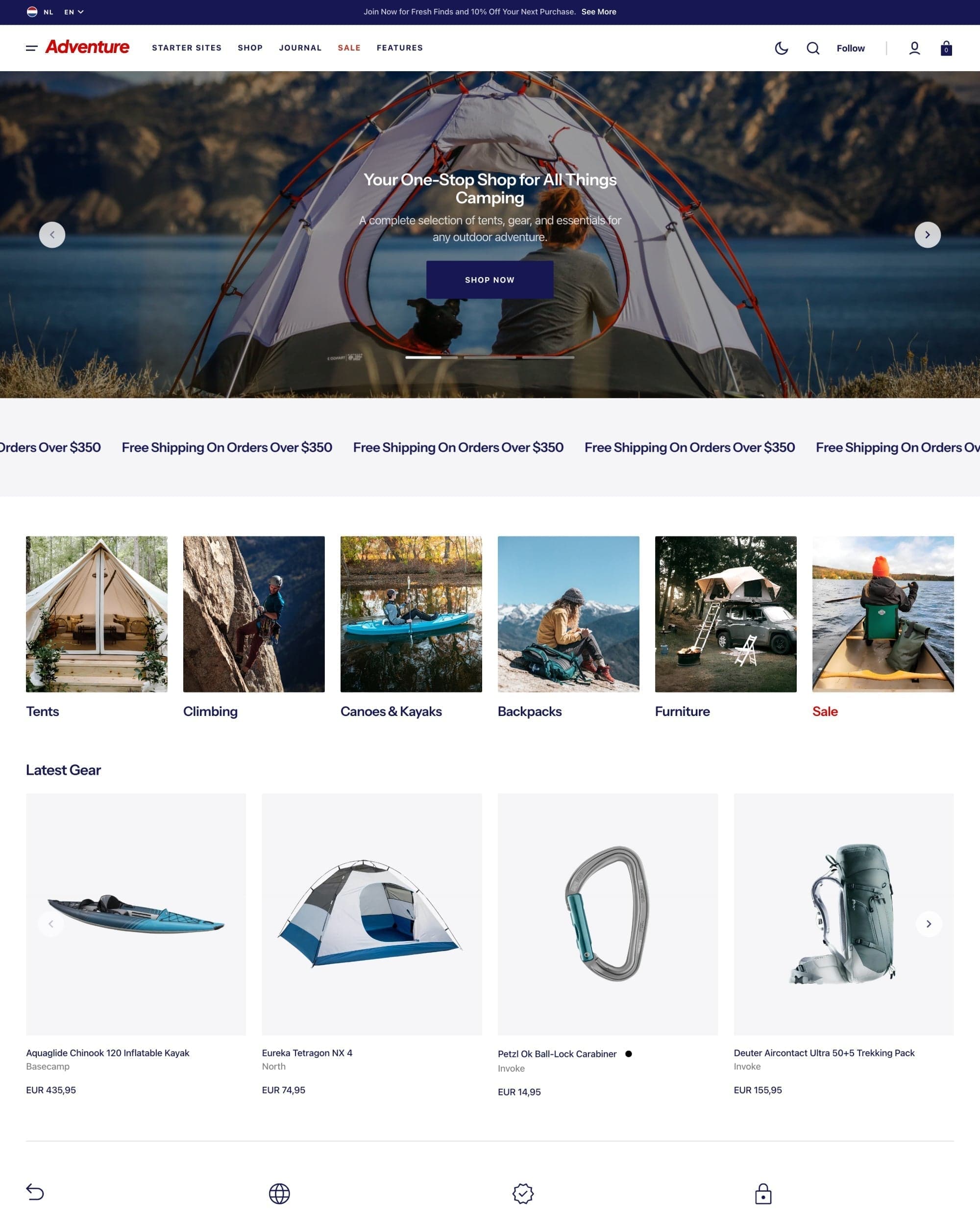 Select Adventure preset