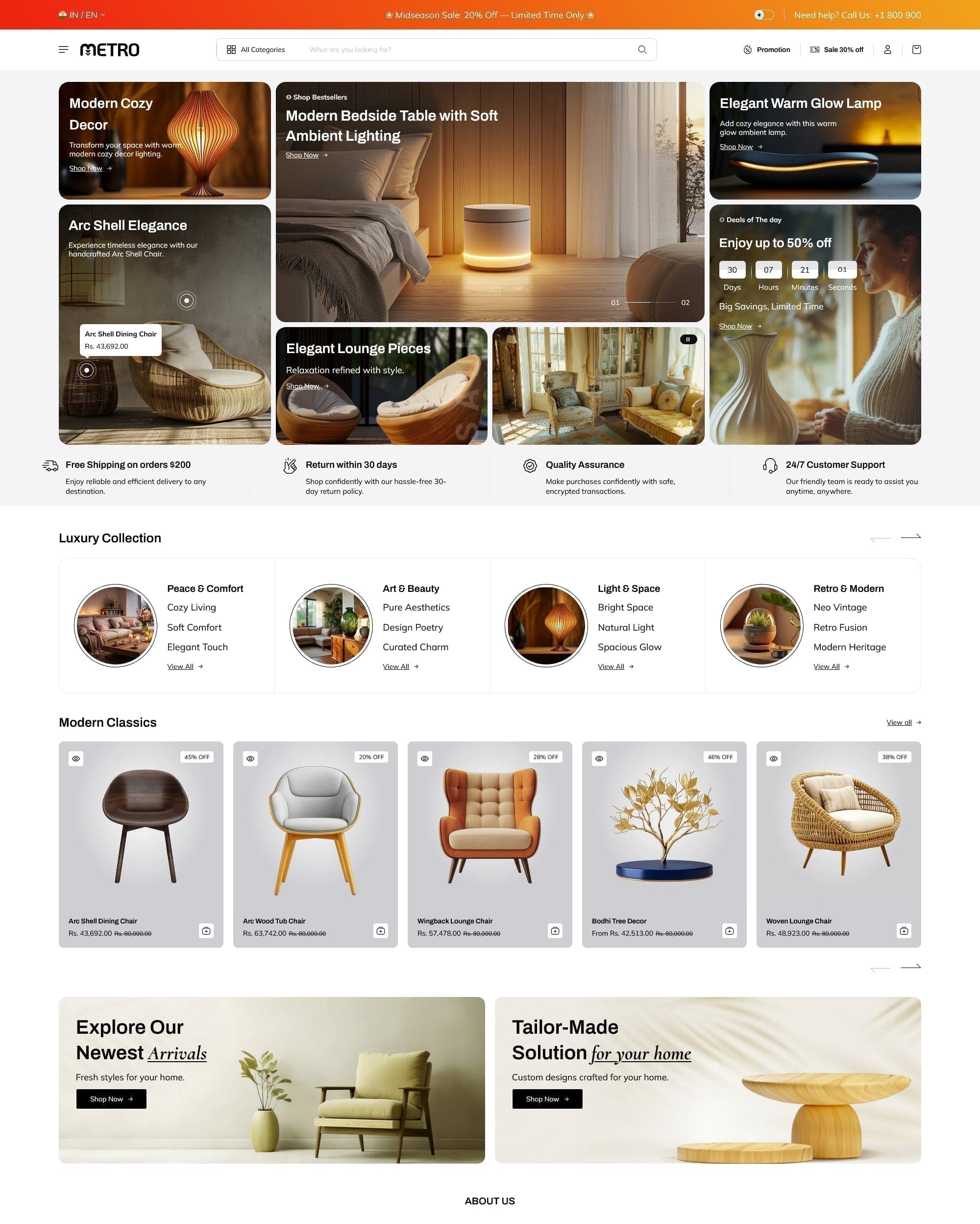 Metro Shopify theme preview