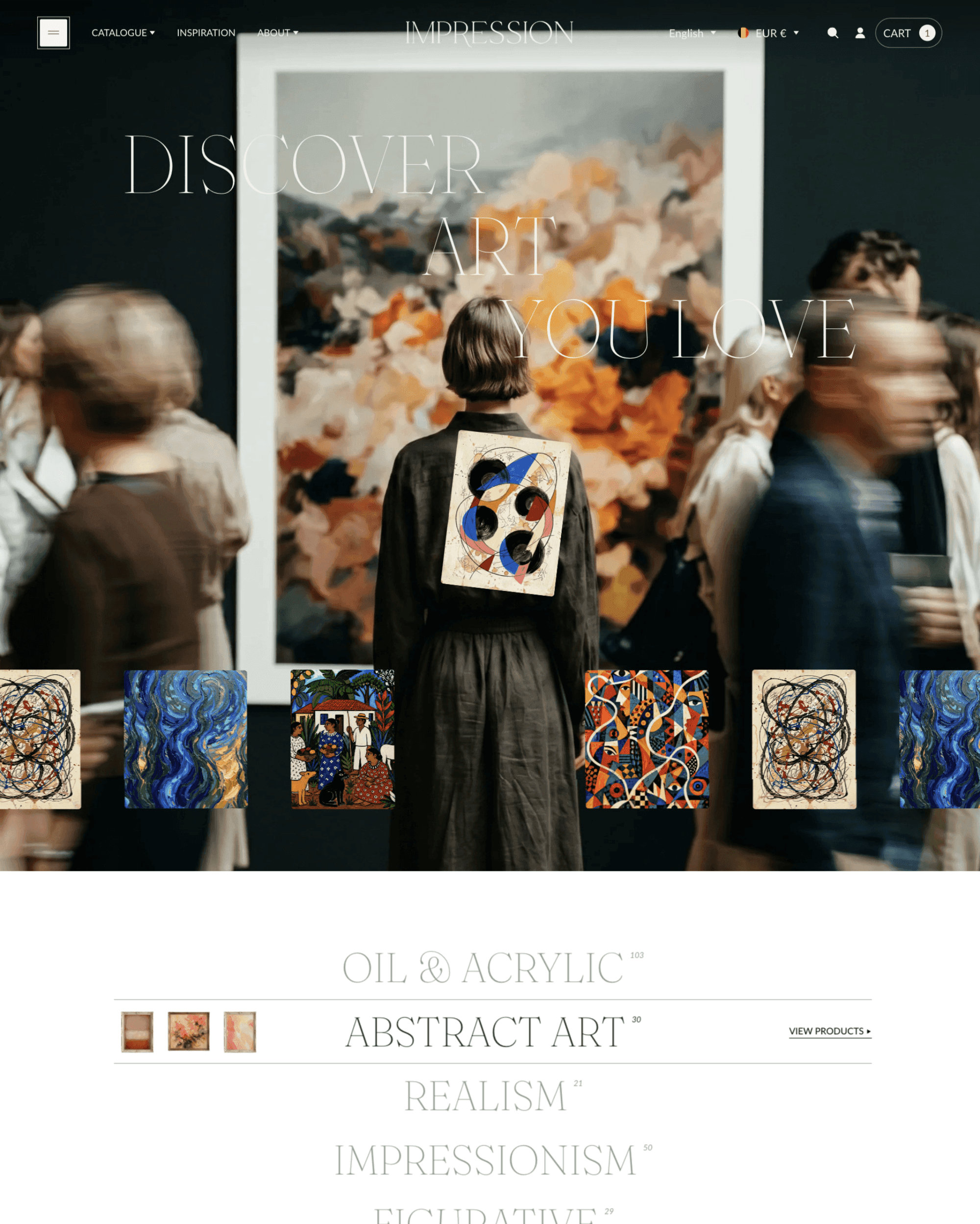 Impression Shopify theme preview