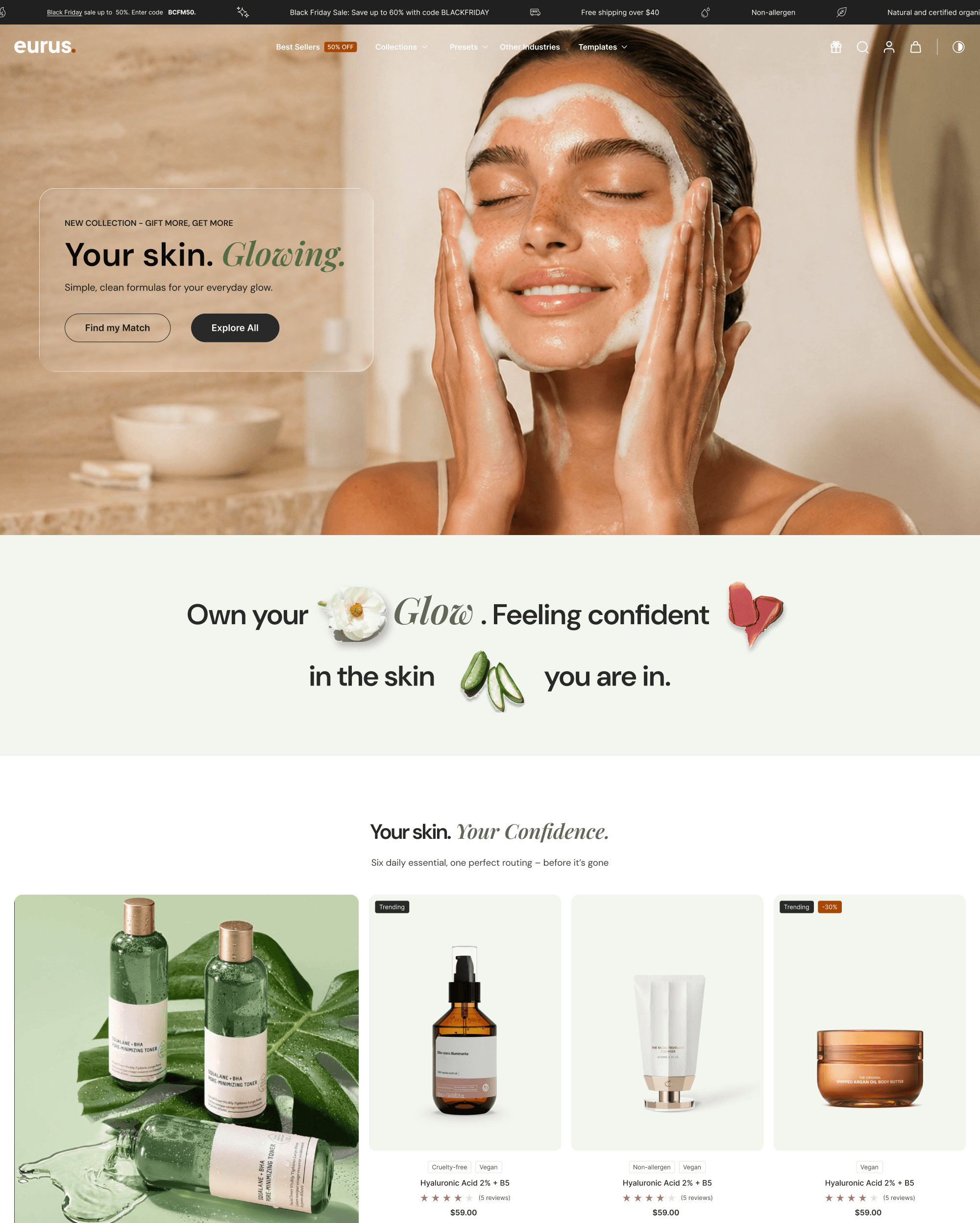 Eurus Shopify theme preview