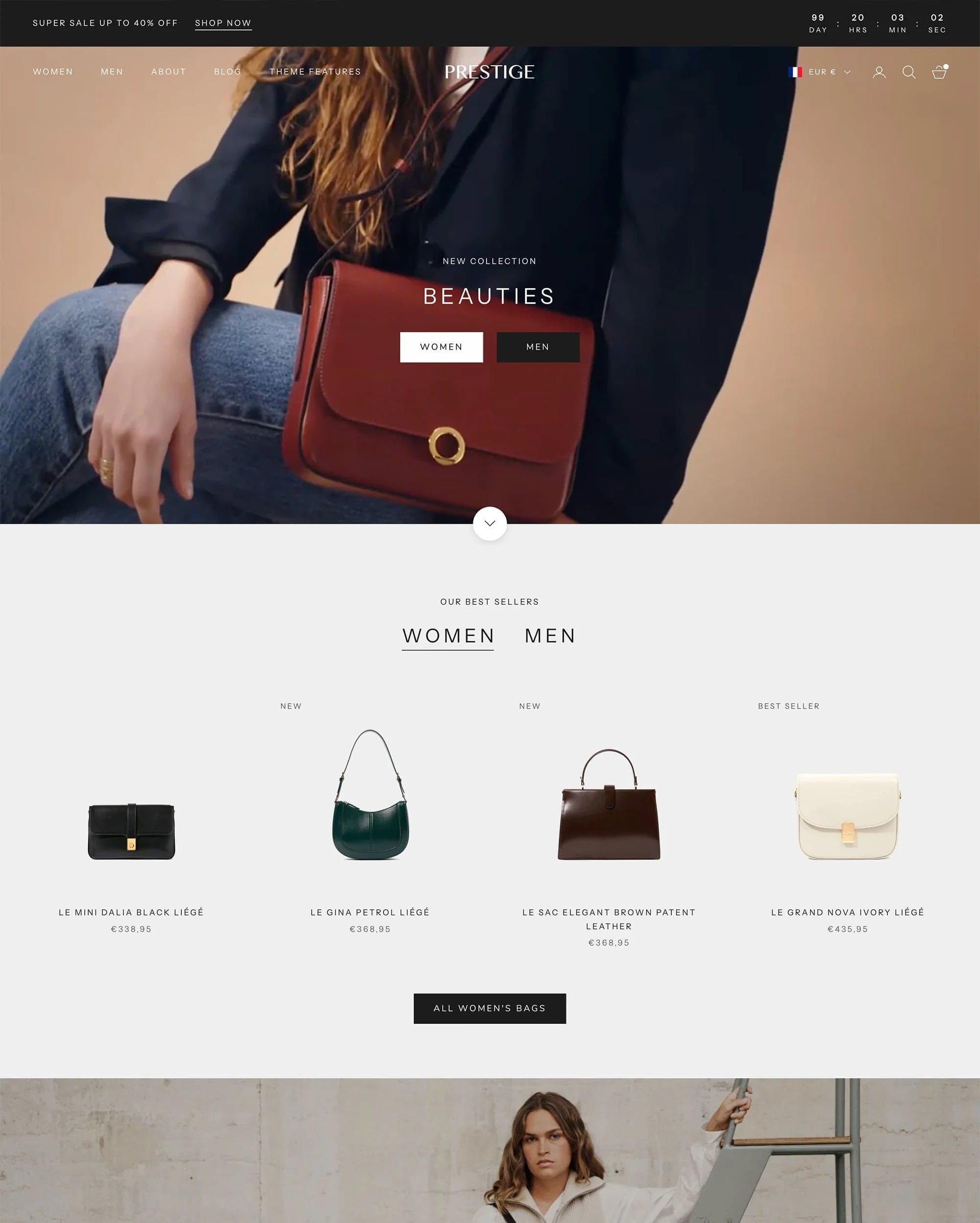 Prestige Shopify theme preview