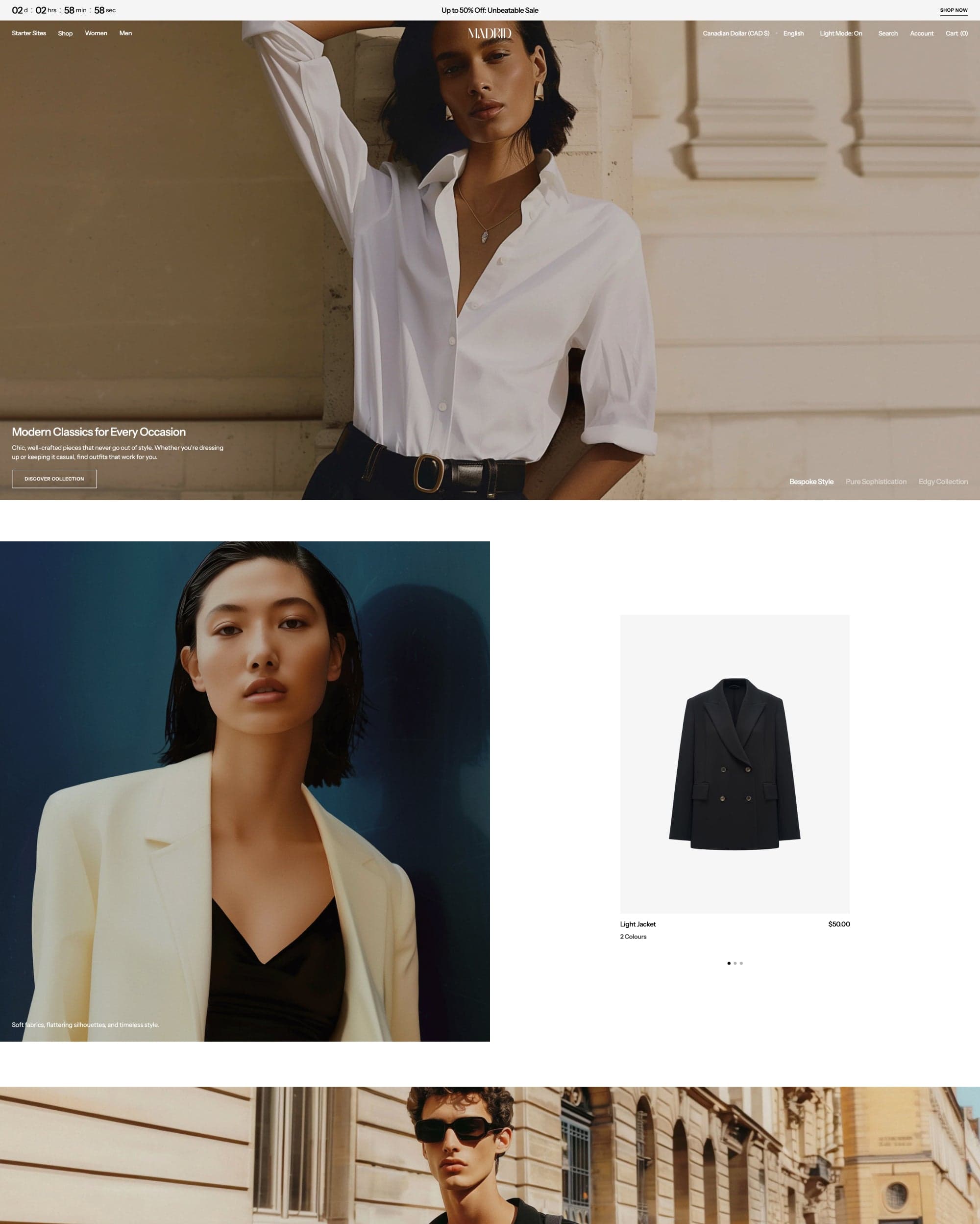 Madrid Shopify theme preview