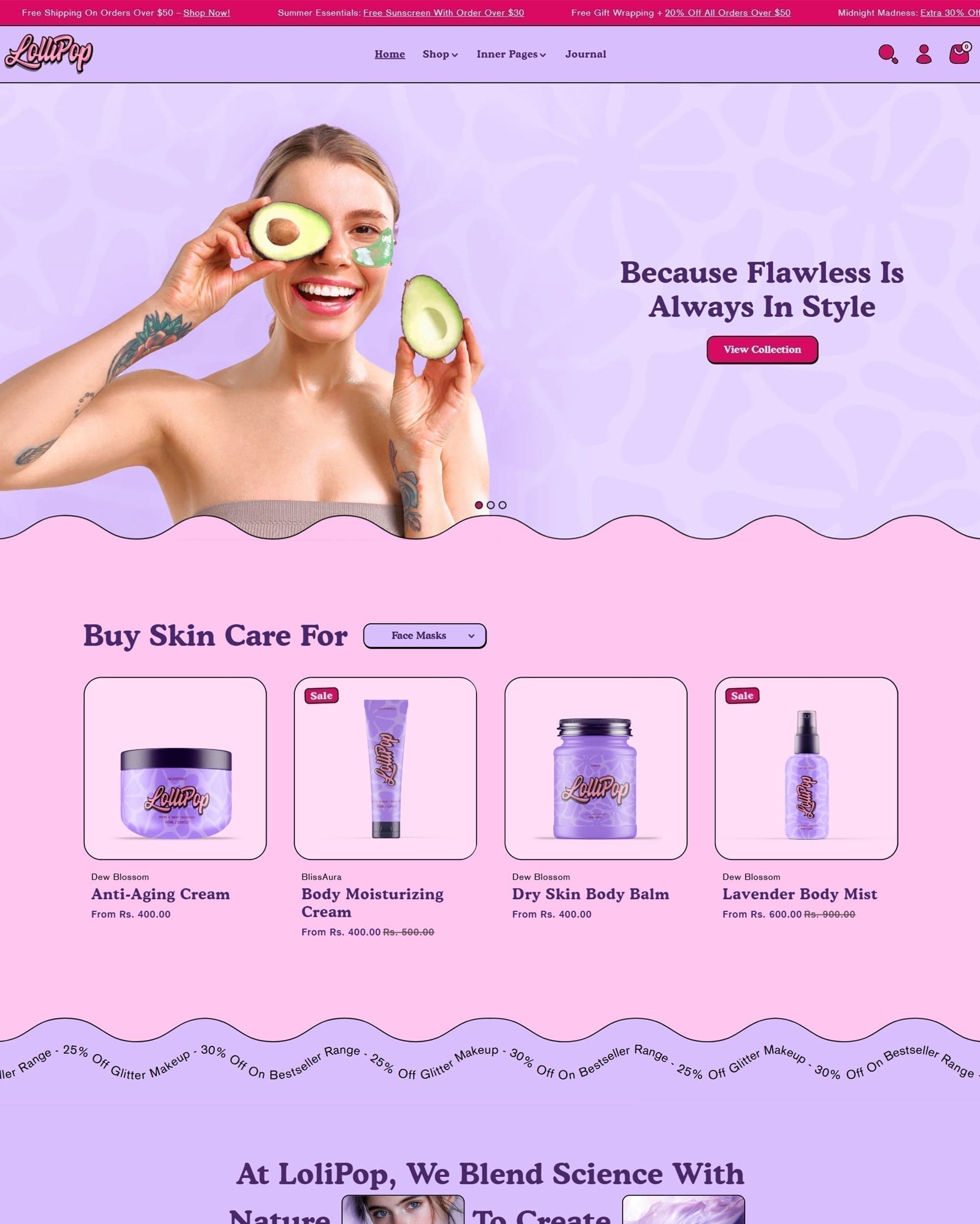 Lollipop Shopify theme preview