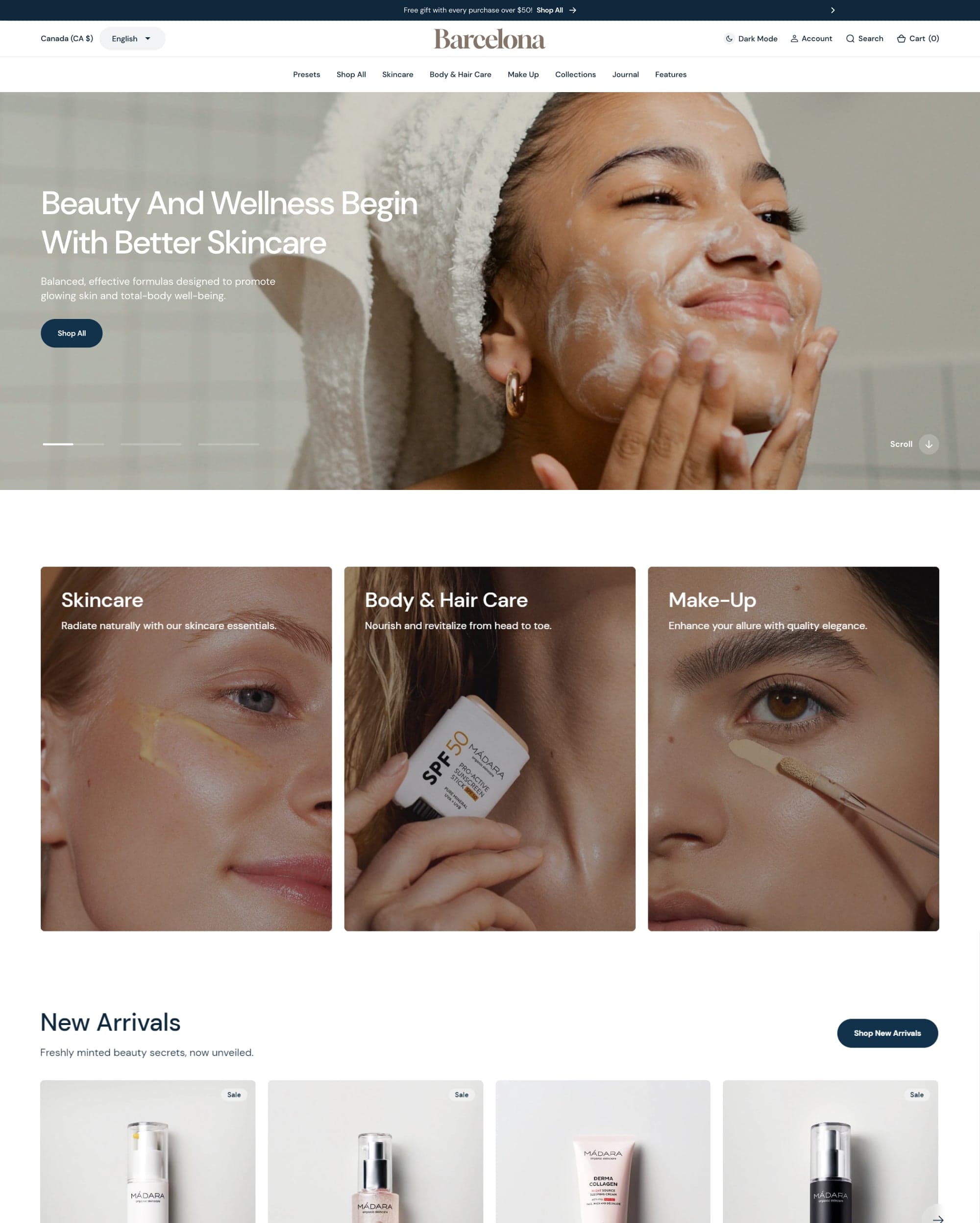 Barcelona Shopify theme preview