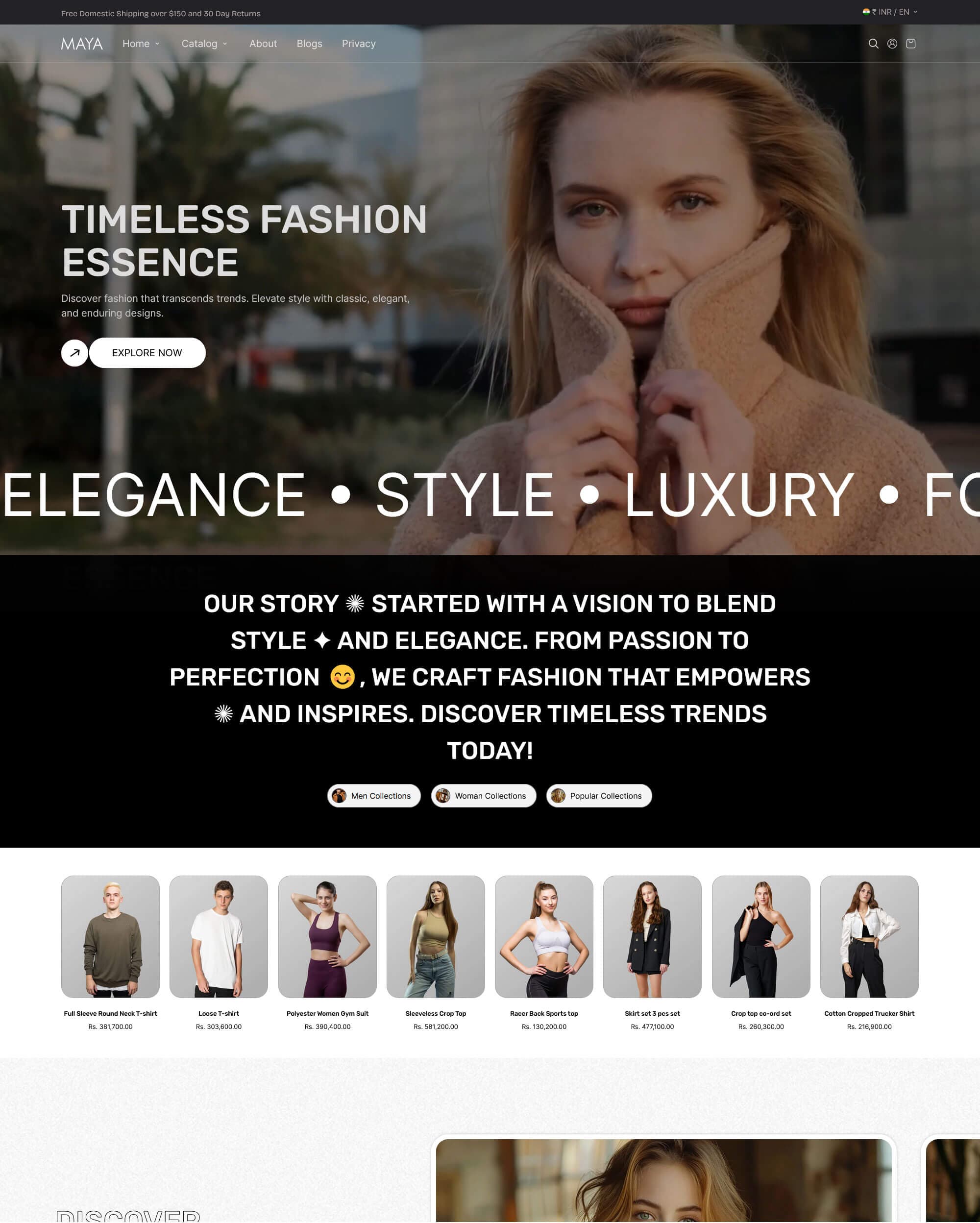 Maya Shopify theme preview