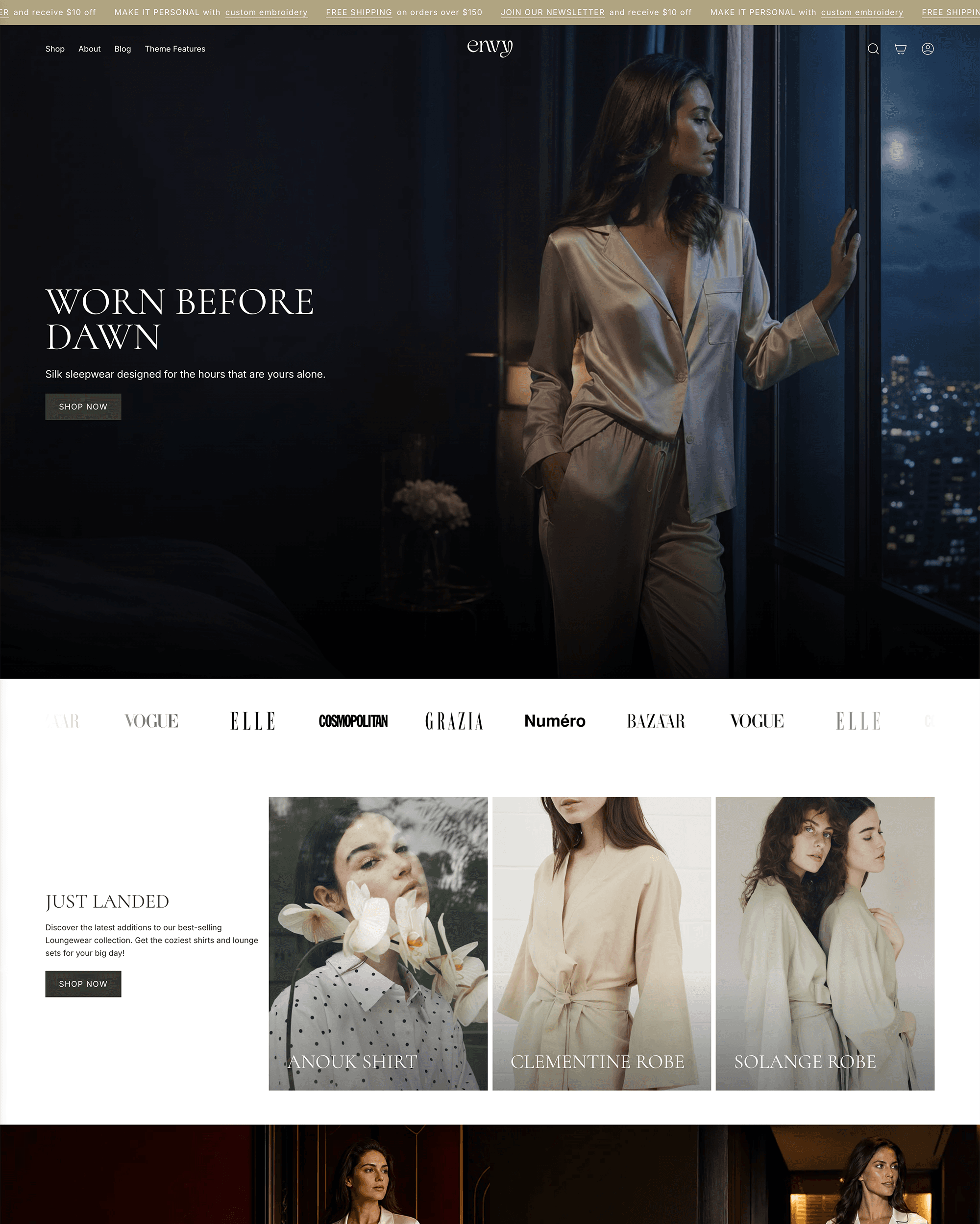 Envy Shopify theme preview