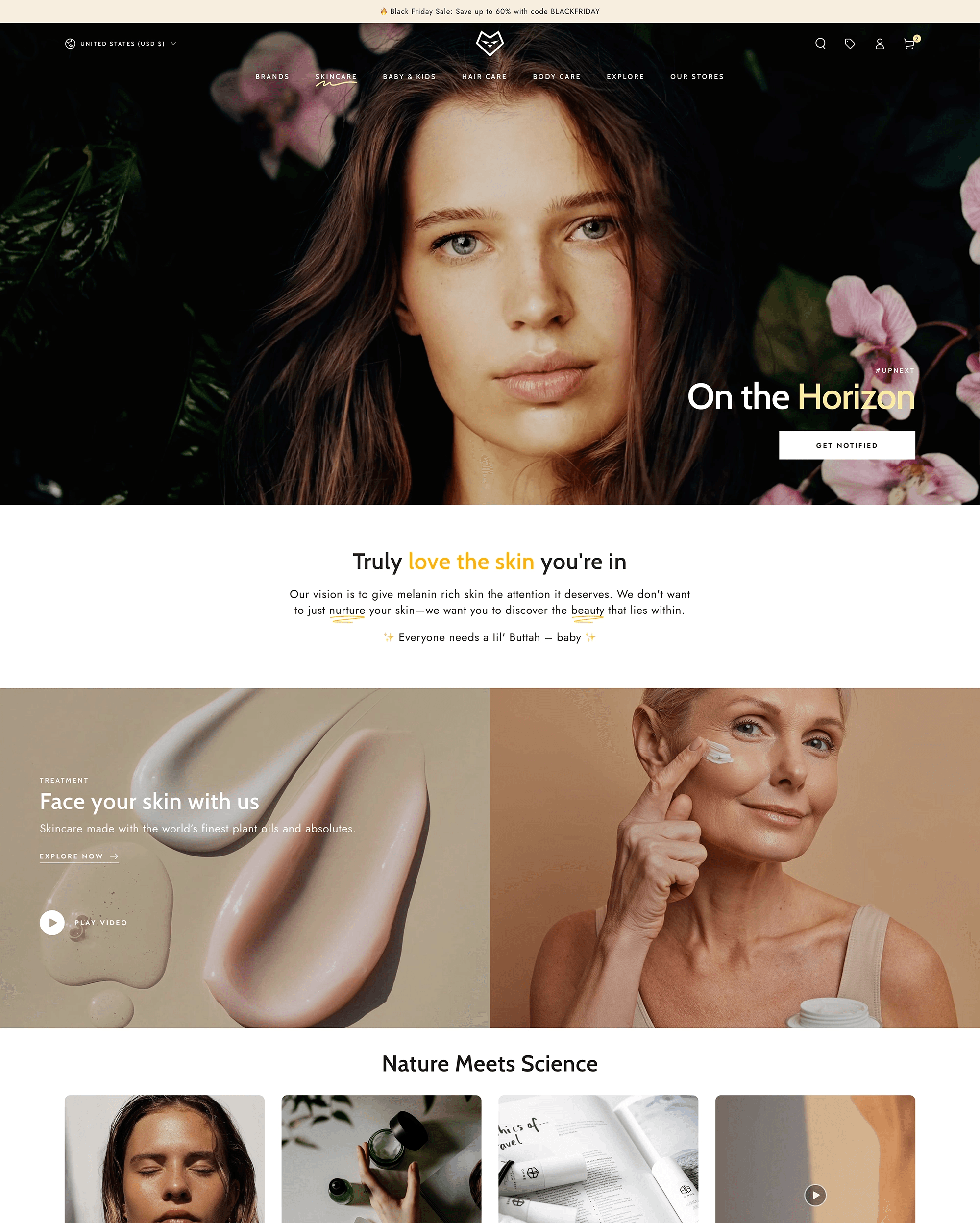Be Yours Shopify theme preview