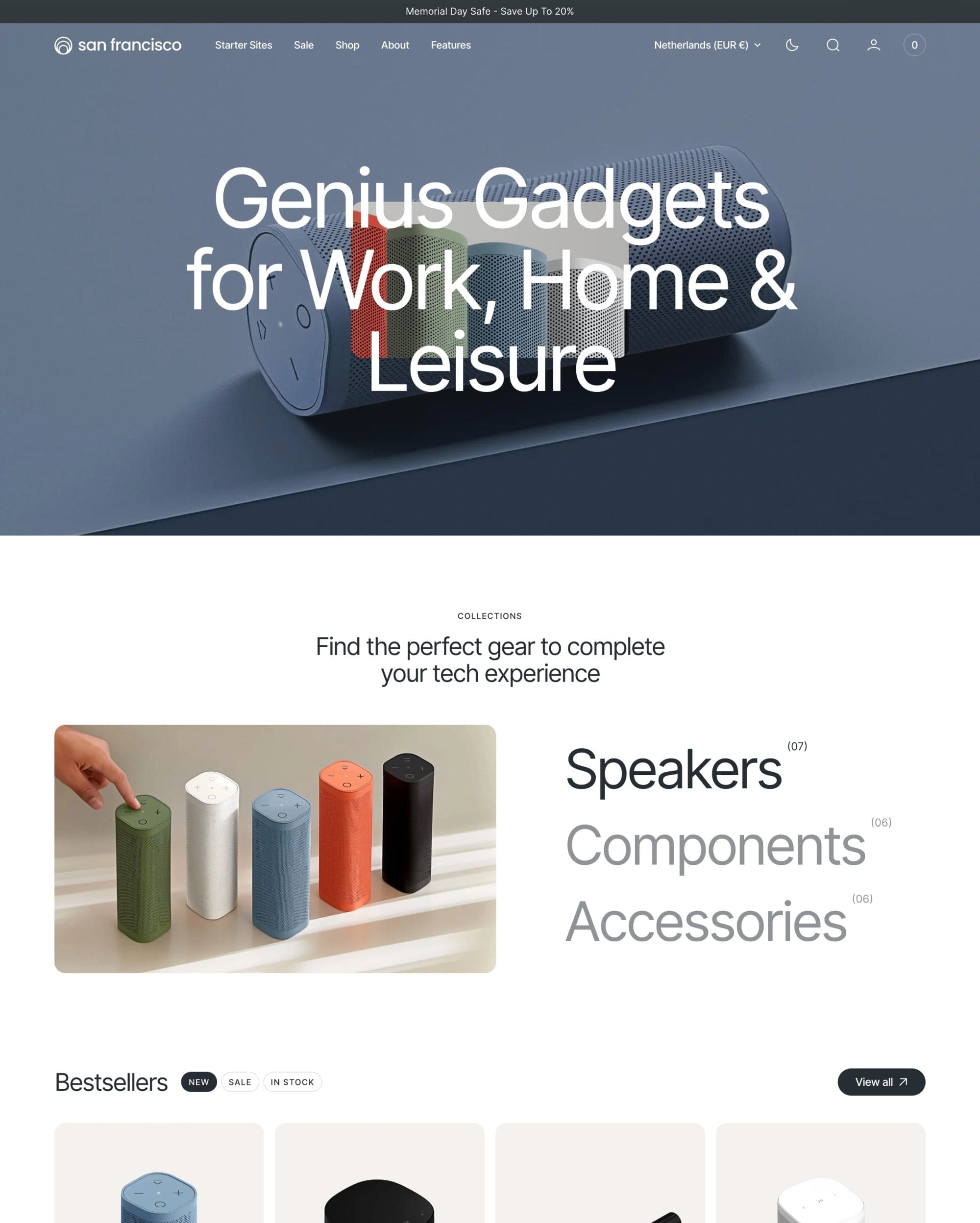 San Francisco Shopify theme preview