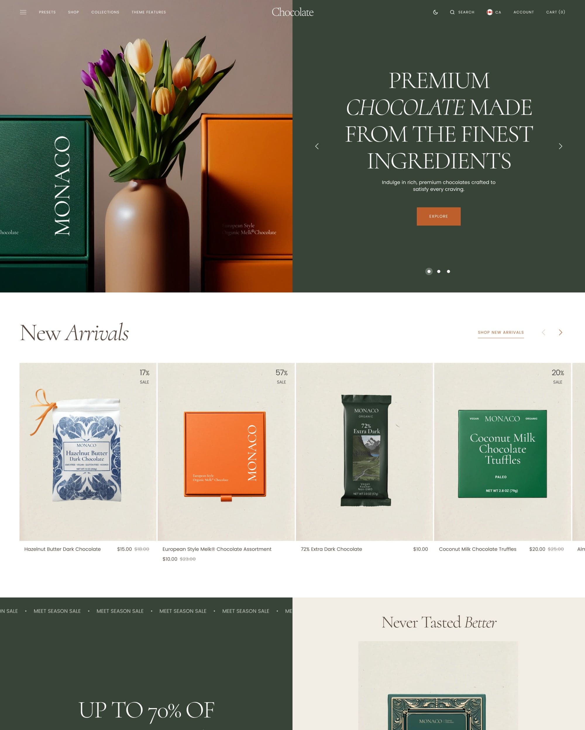 Monaco Chocolate preset