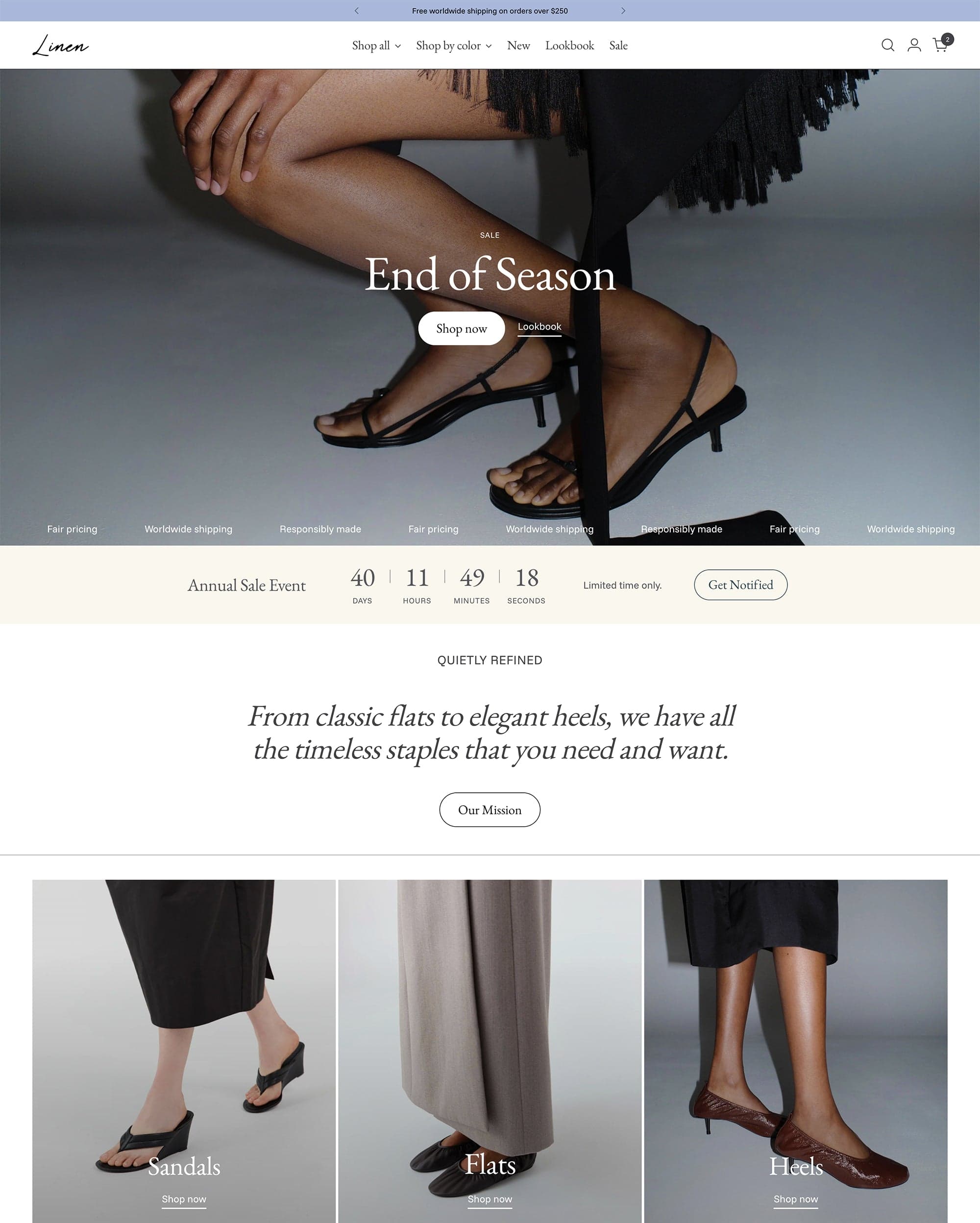 Stiletto Linen preset
