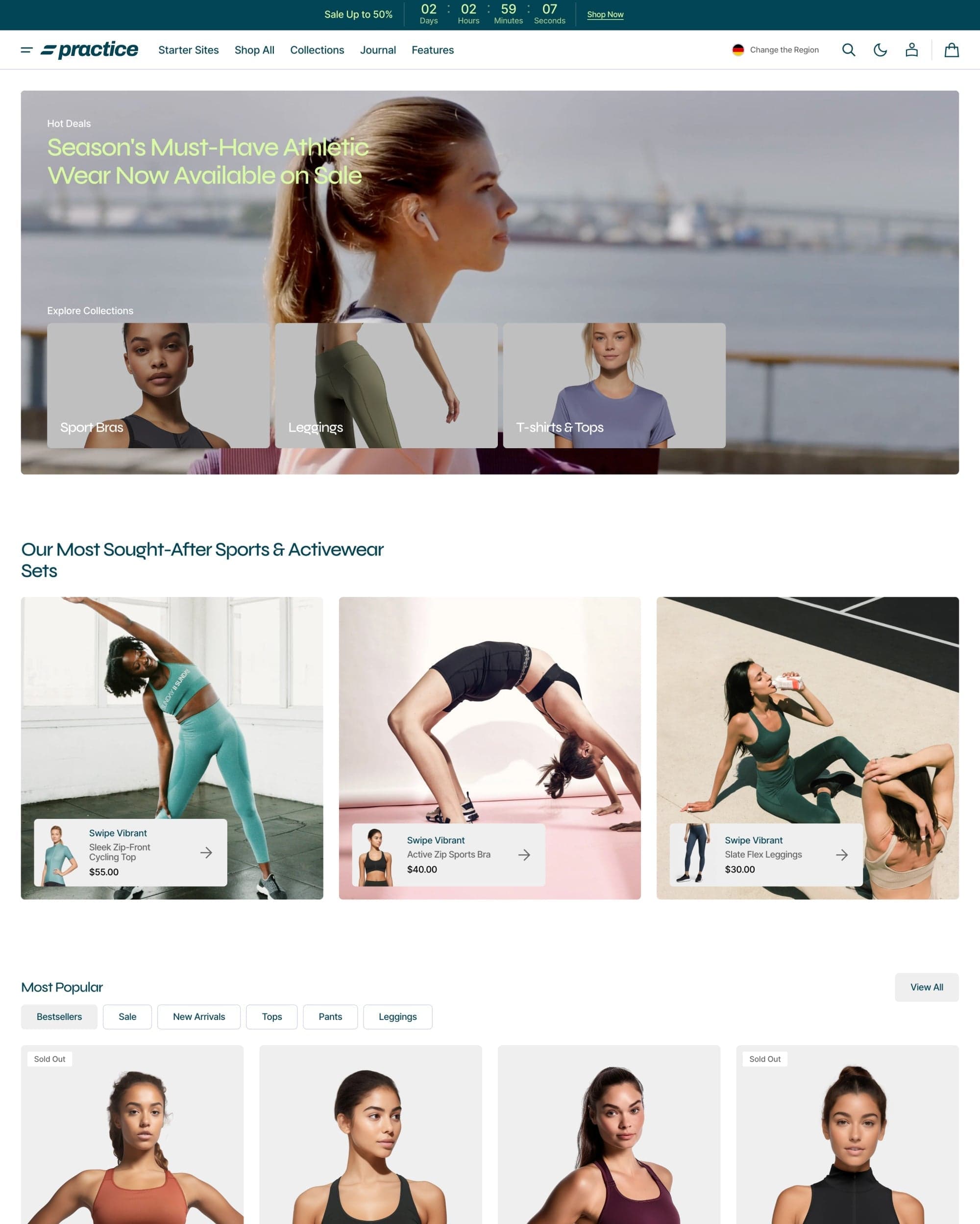 Swipe Practice preset