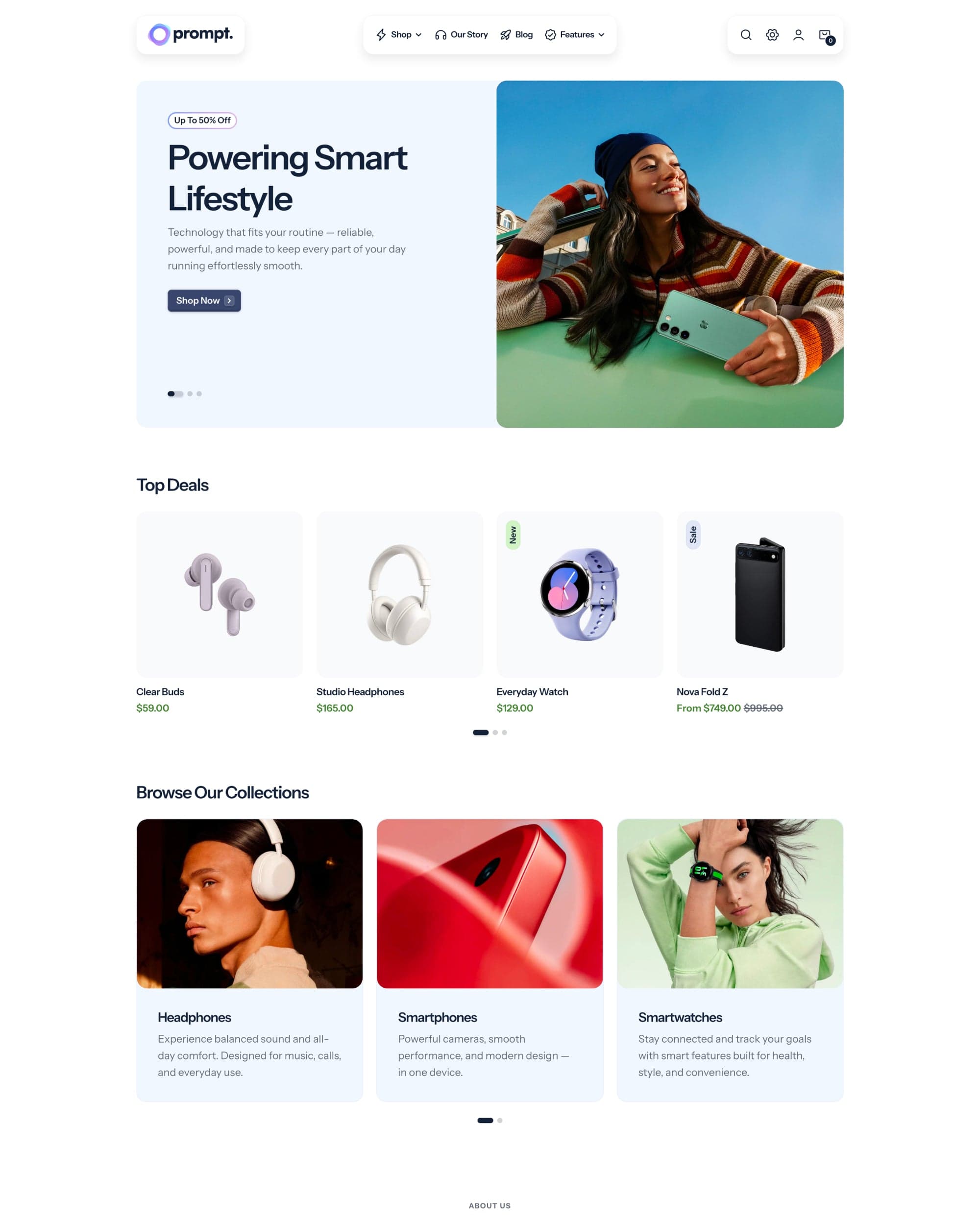 Prompt Shopify theme preview