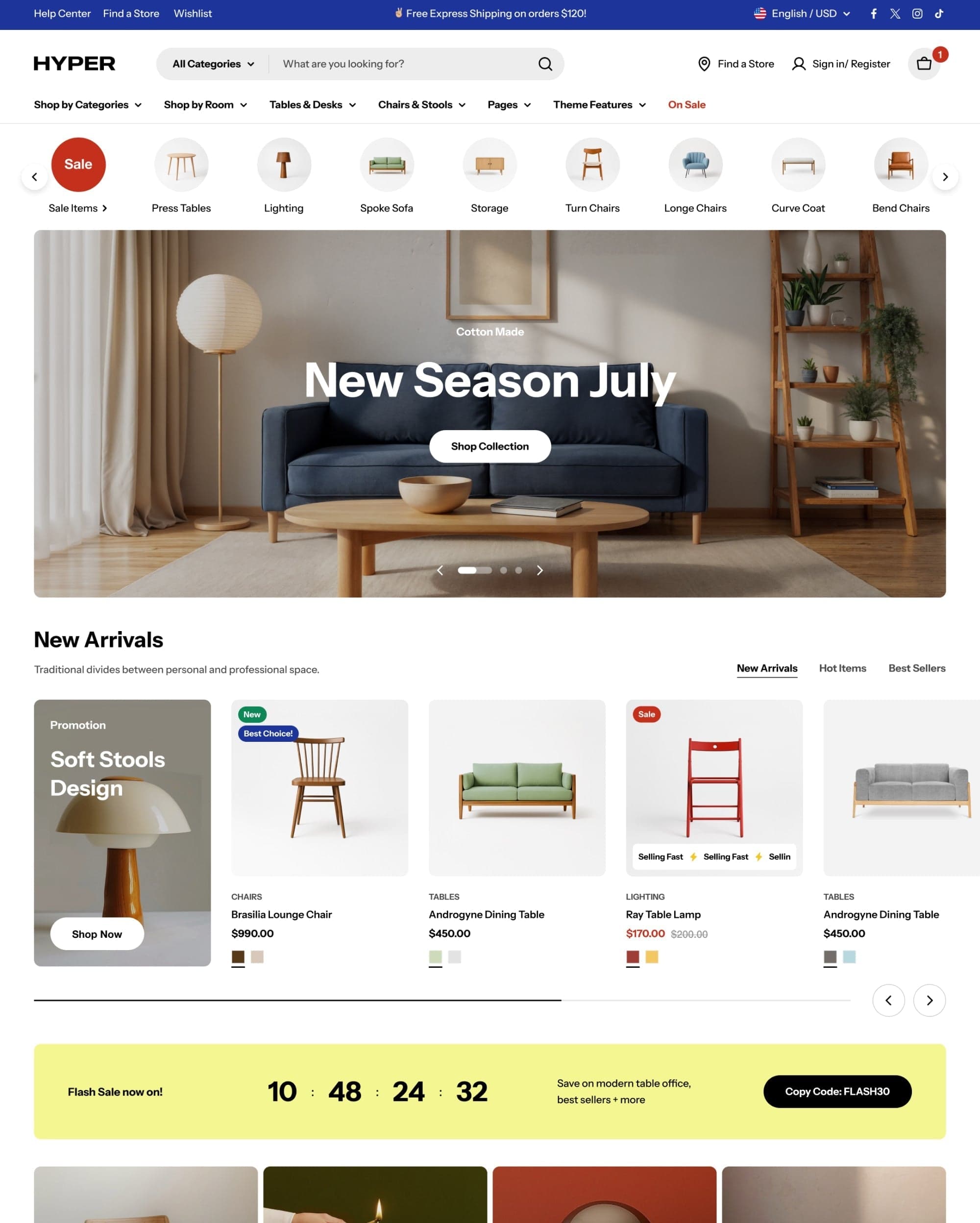 Hyper Shopify theme preview
