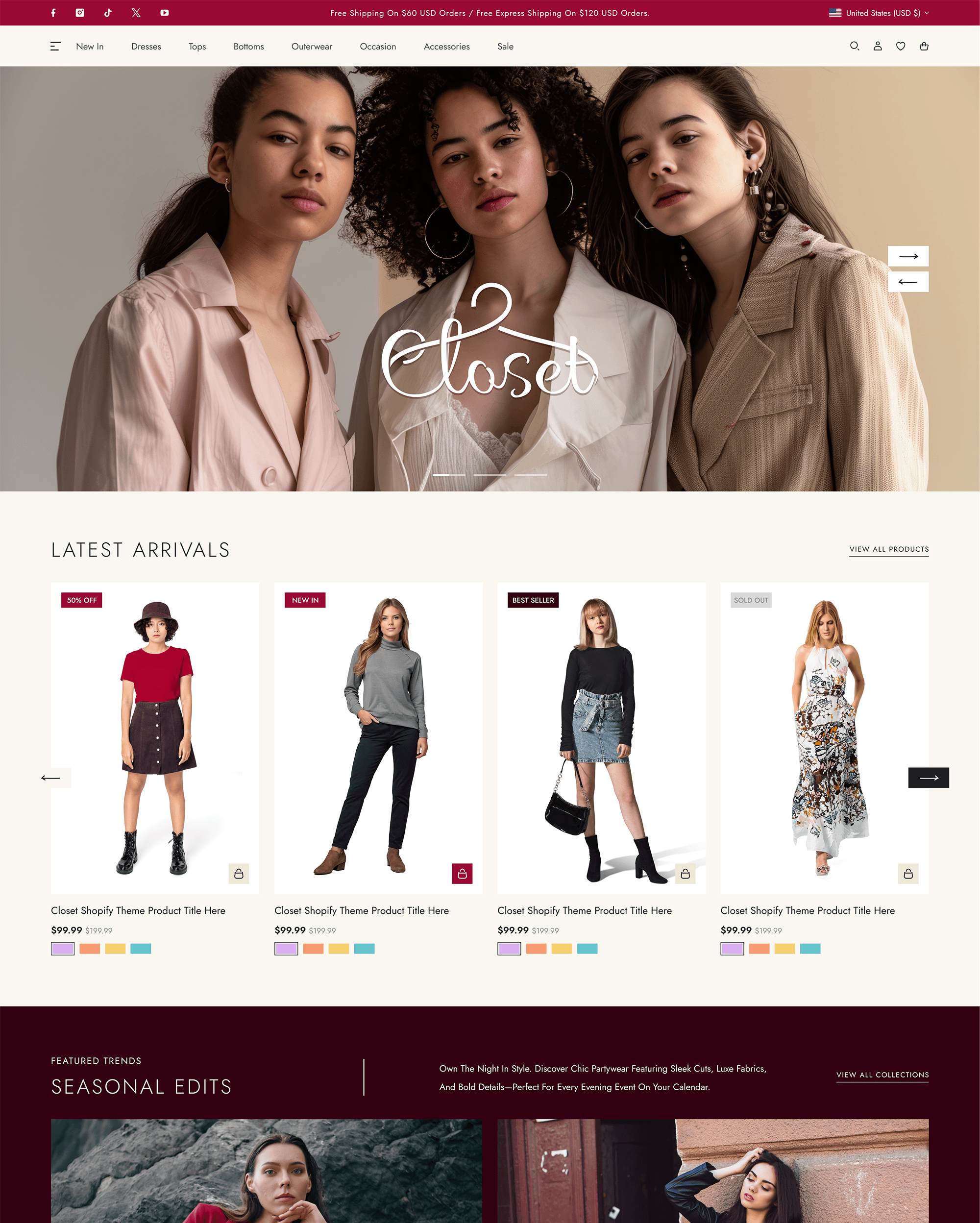 Closet preset