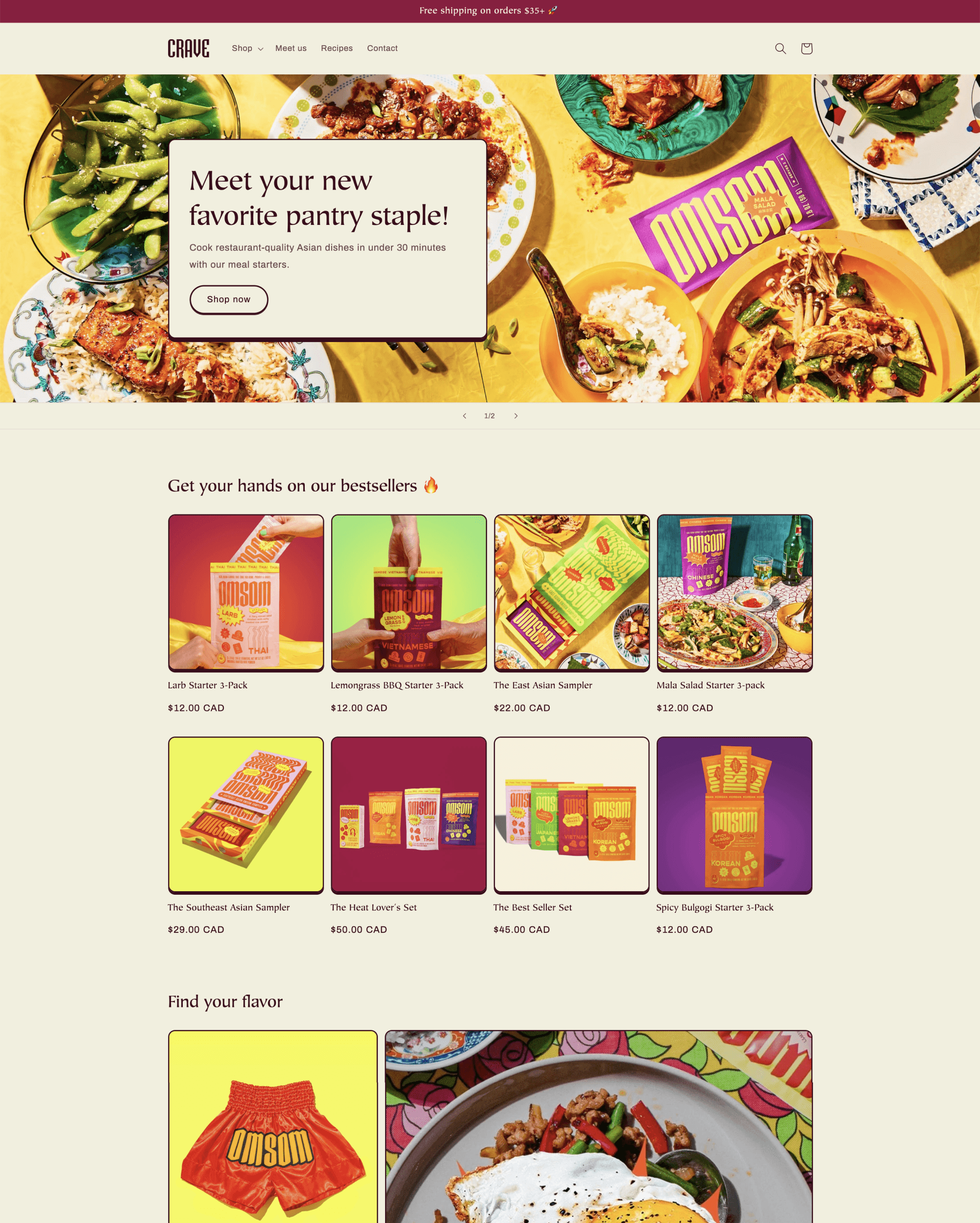 Crave Shopify theme preview