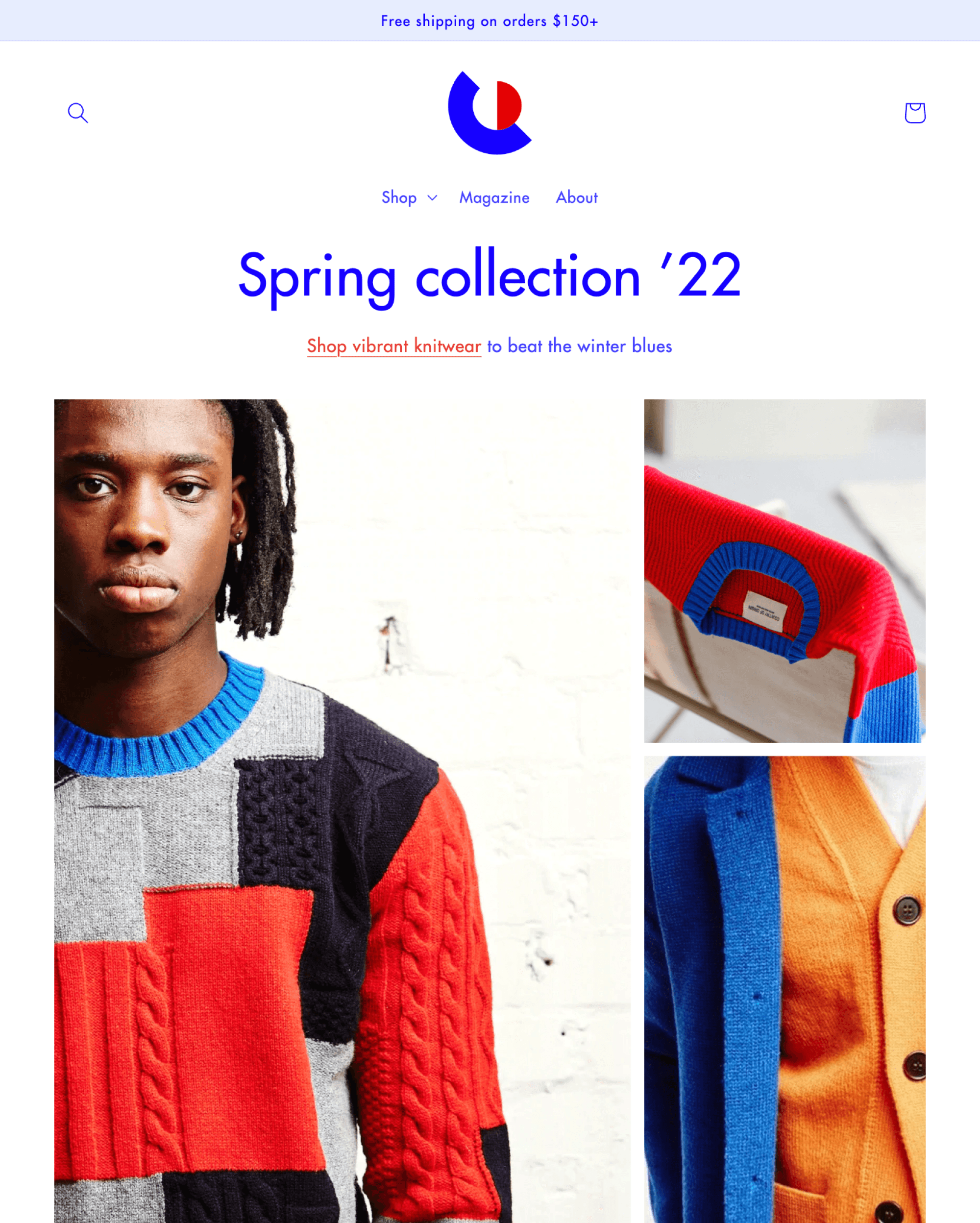 Colorblock Shopify theme preview