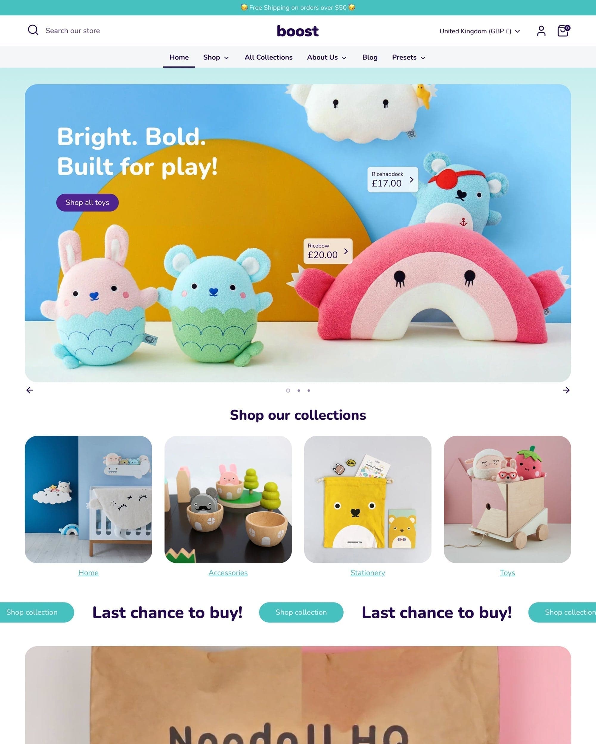Boost Shopify theme preview