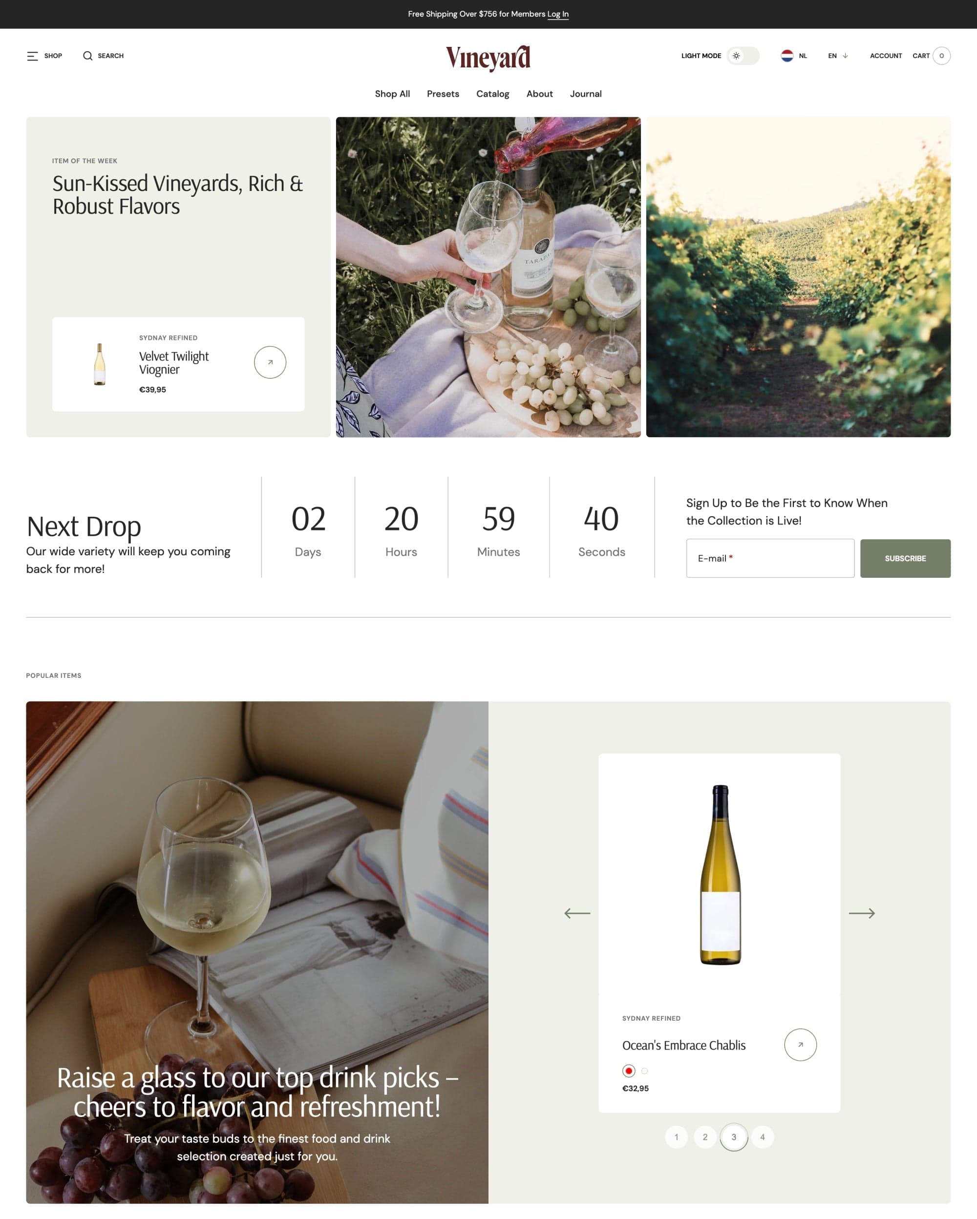 Sydney Vineyard preset